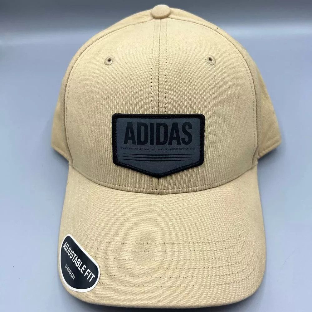 Adidas Adidas Aeroready Hat Men Beige Logo Strap Back Cap Size ONE SIZE - 1 Thumbnail