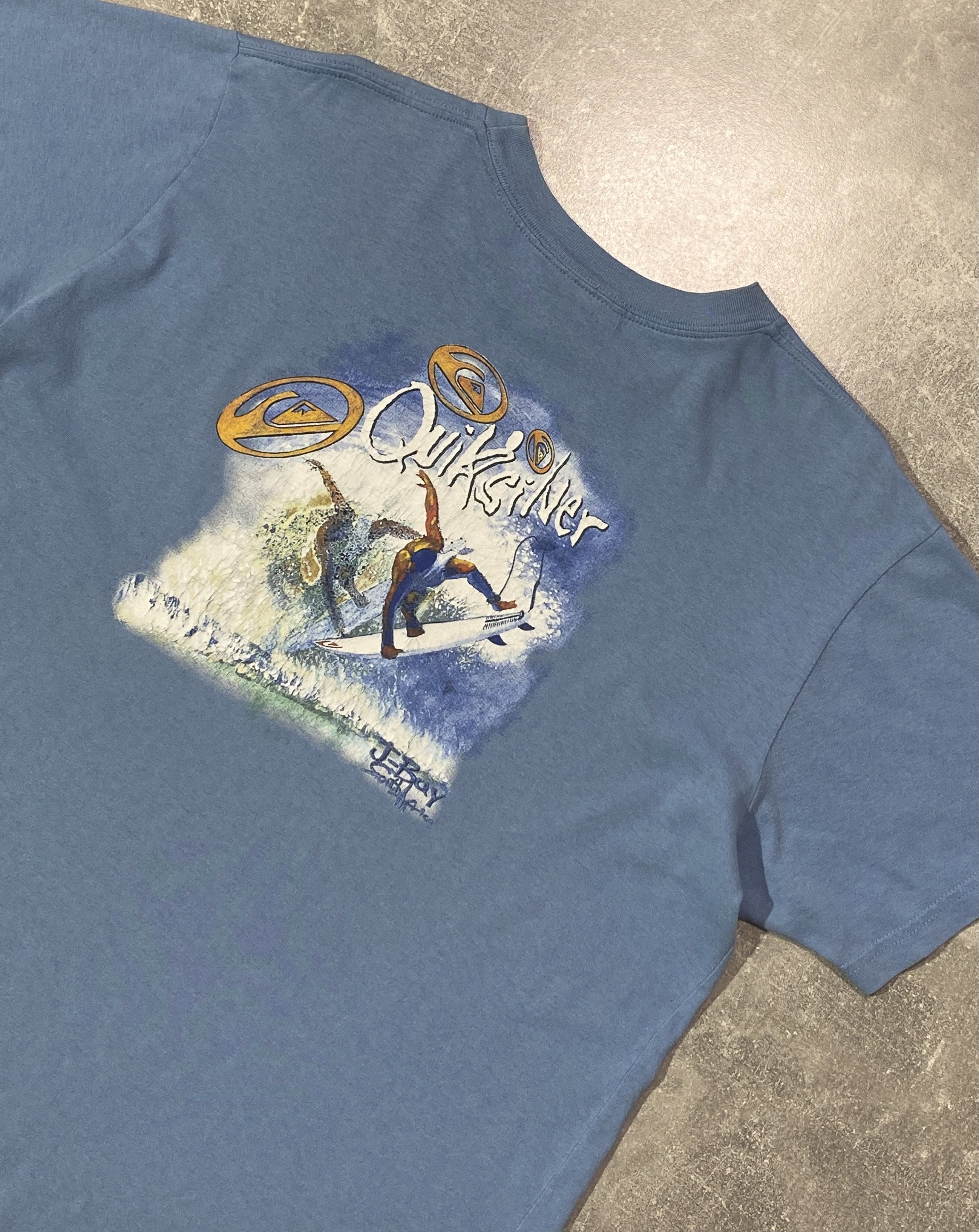 Quiksilver Vintage 00s Quiksilver retro surfing T-shirt Size US L / EU 52-54 / 3 - 3 Thumbnail