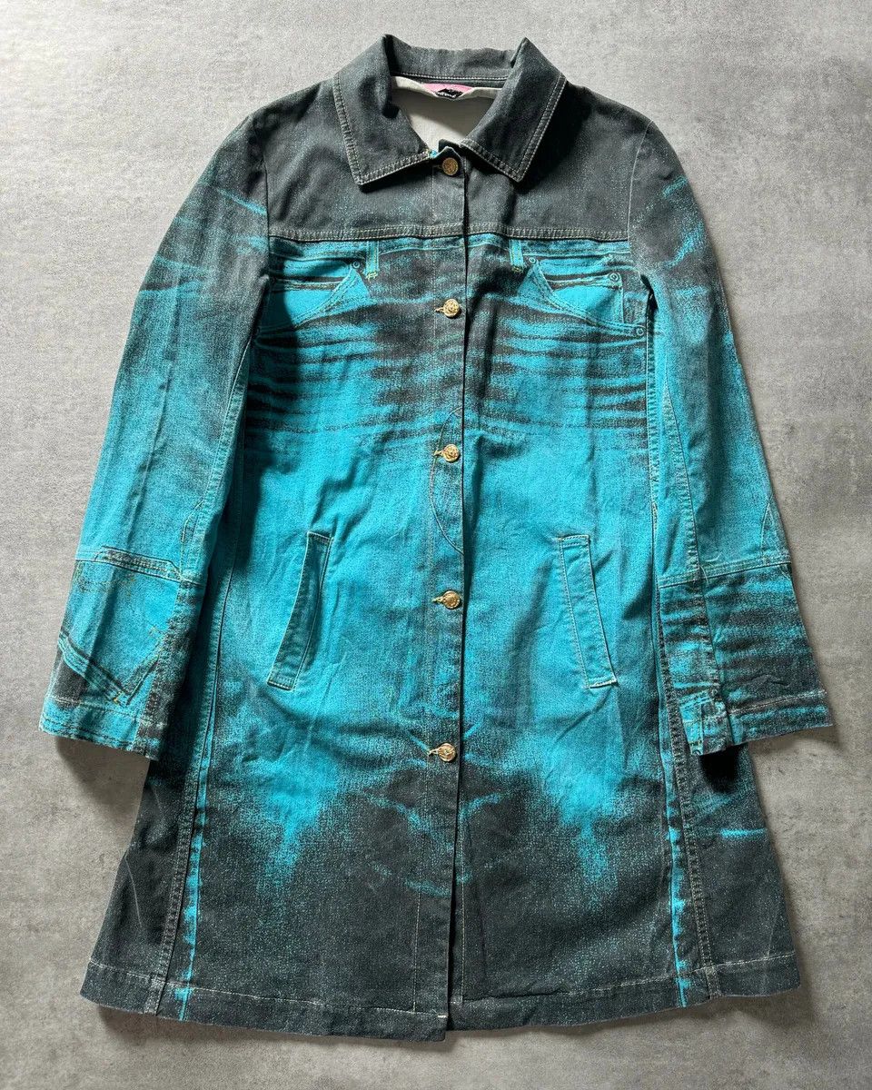 Roberto Cavalli AW2003 Roberto Cavalli Trompe loeil Pockets Blue Jacket Size M / US 6-8 / IT 42-44 - 1 Thumbnail
