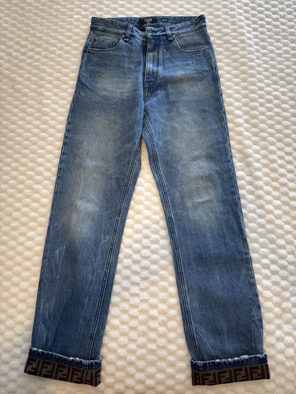 Fendi Lined Bootcut Jeans