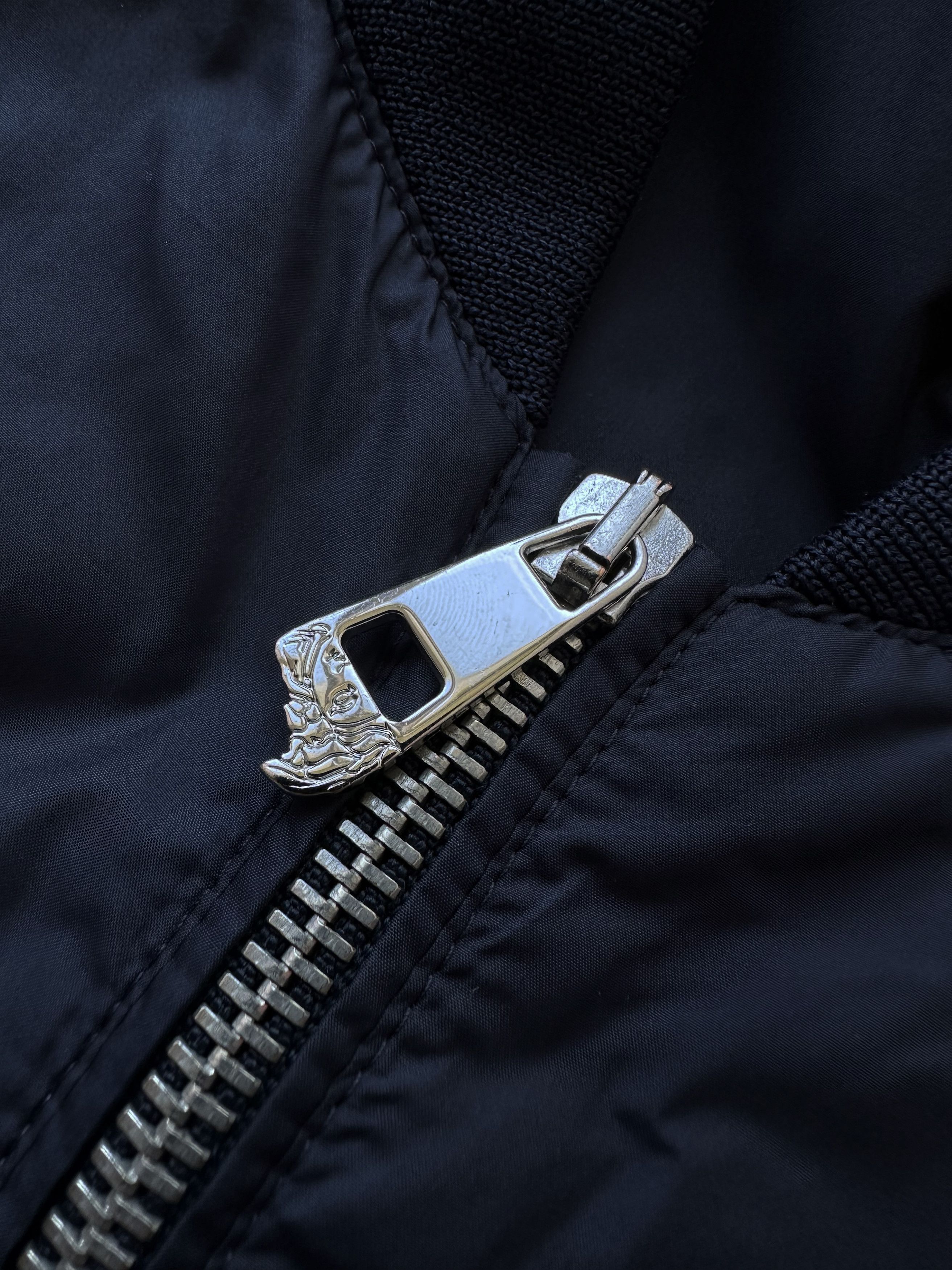 Versace Versace Collection Navy nylon bomber jacket Size US L / EU 52-54 / 3 - 5 Thumbnail