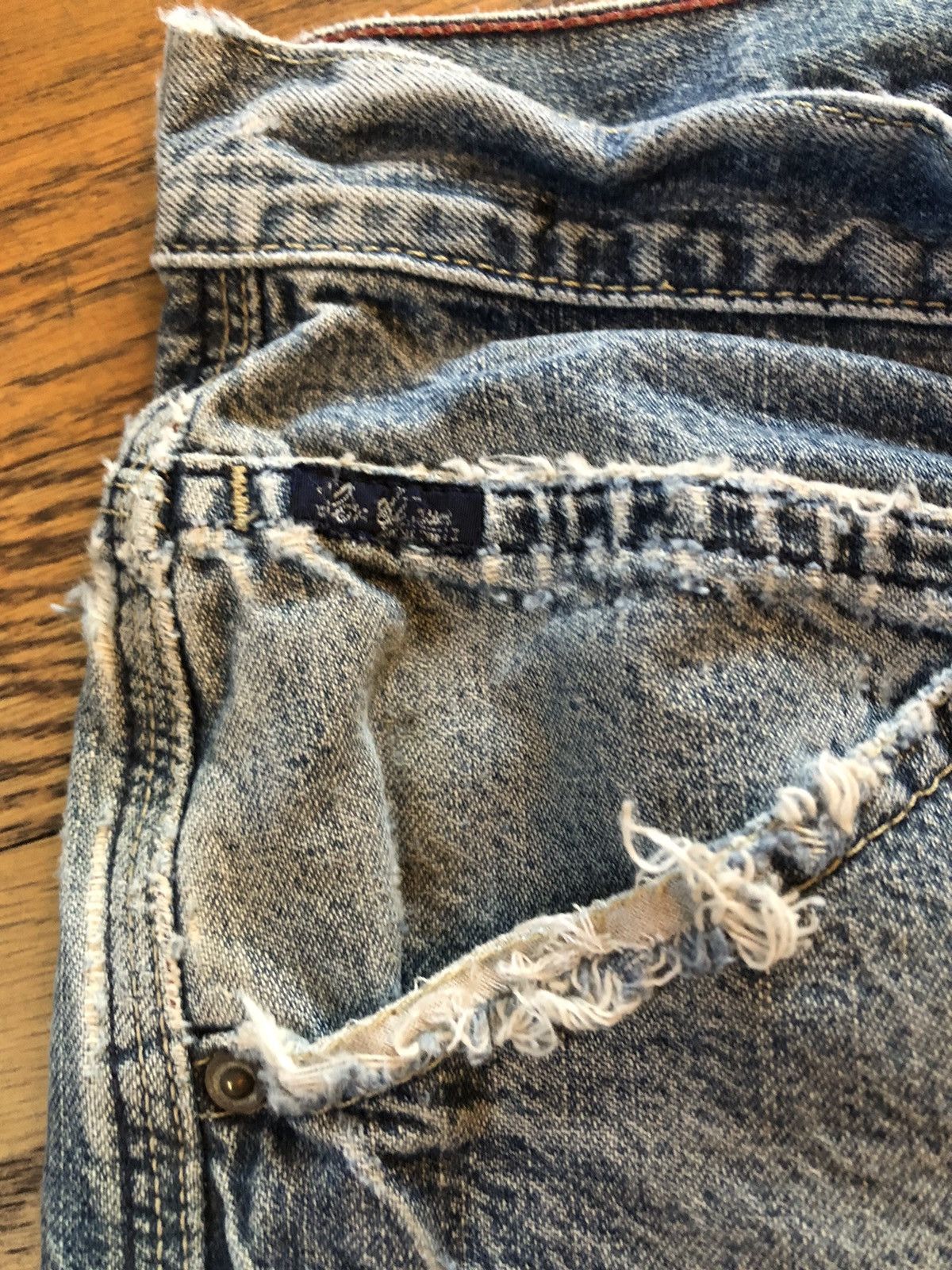 Levi's × Vintage Rare Thrashed Vintage Levi denims Size US 36 / EU 52 - 8 Thumbnail