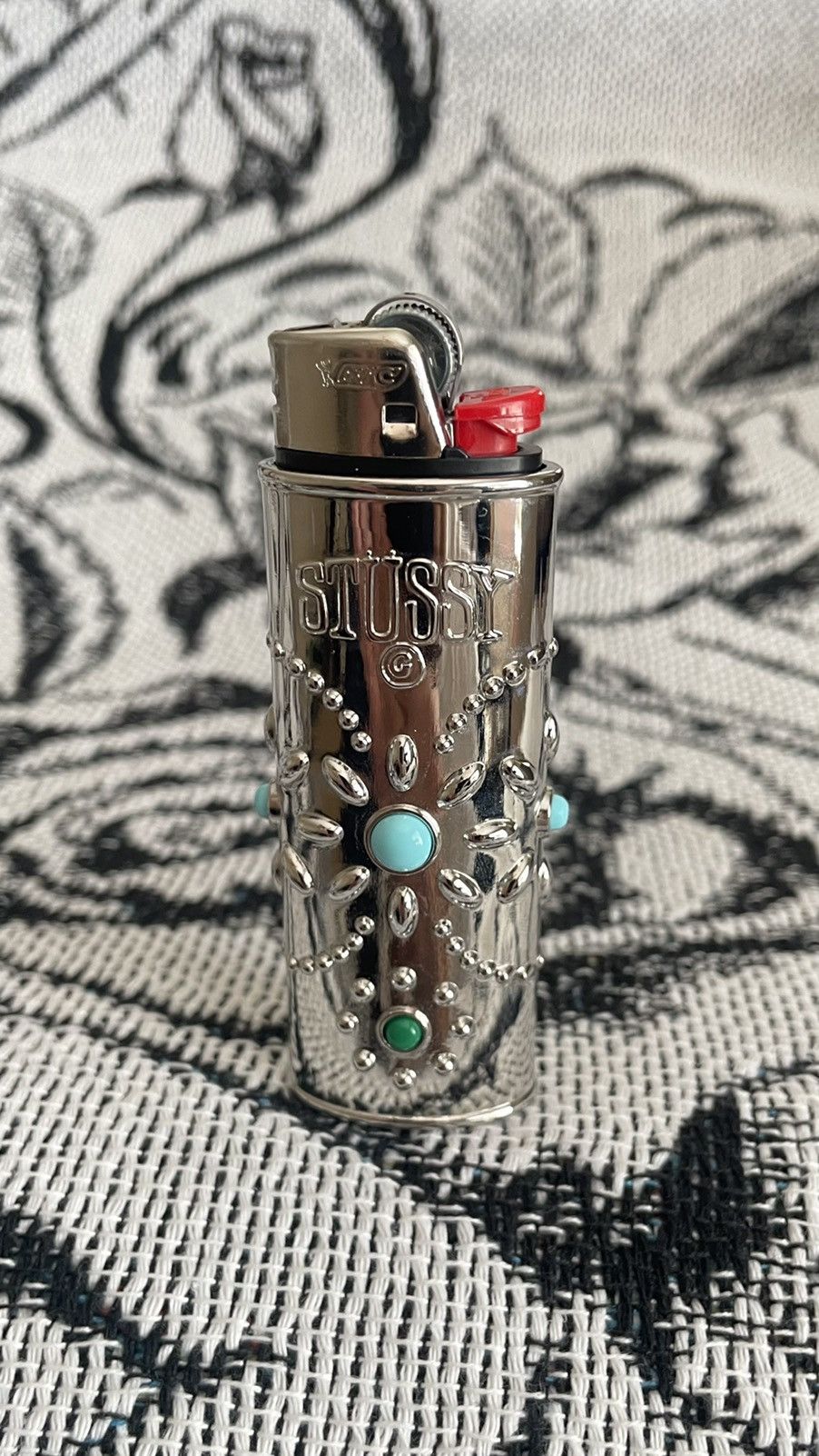 Stussy METAL BEJEWELED LIGHTER CASE | Grailed