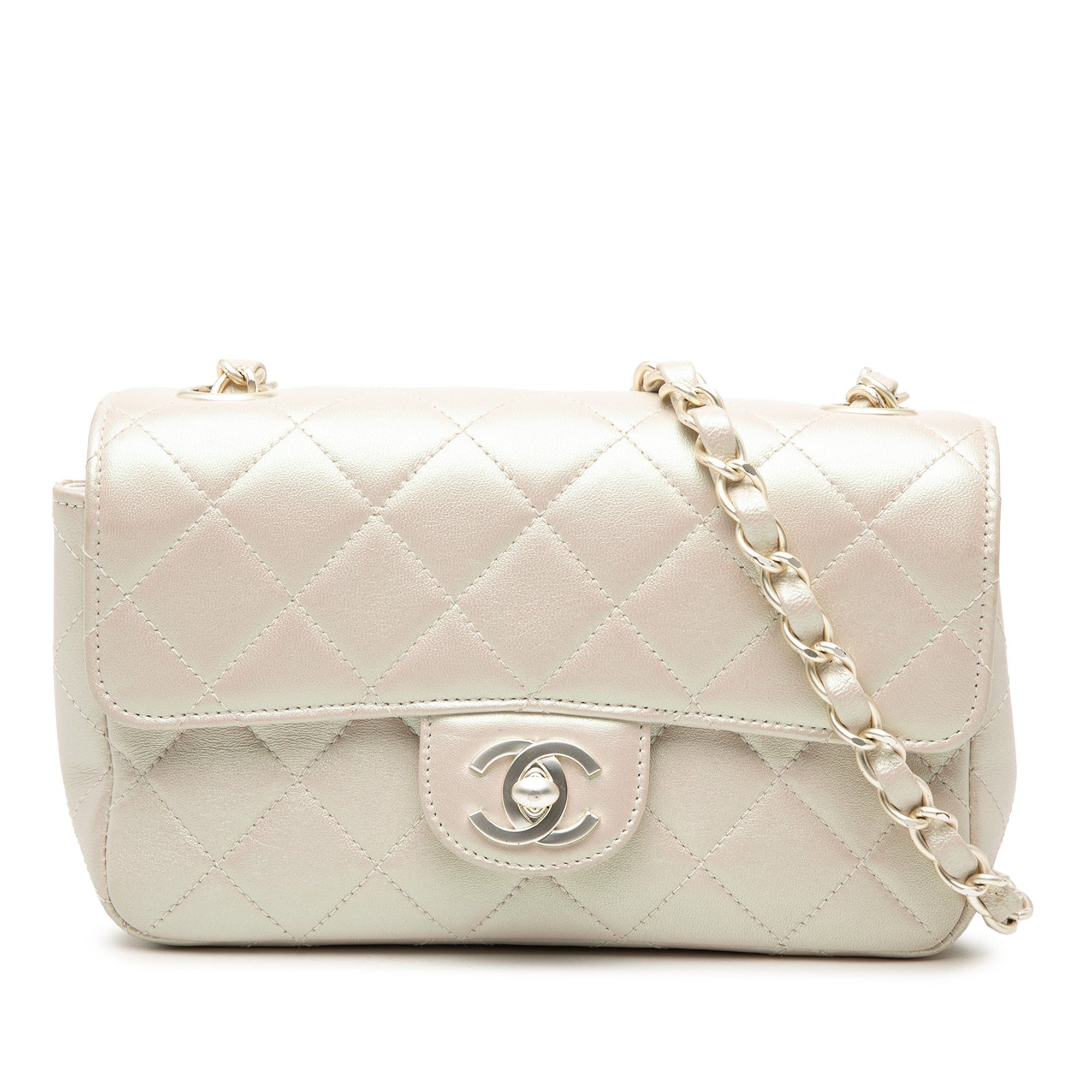 Chanel Mini Rectangular Classic Iridescent Lambskin Single Flap Size ONE SIZE - 1 Thumbnail