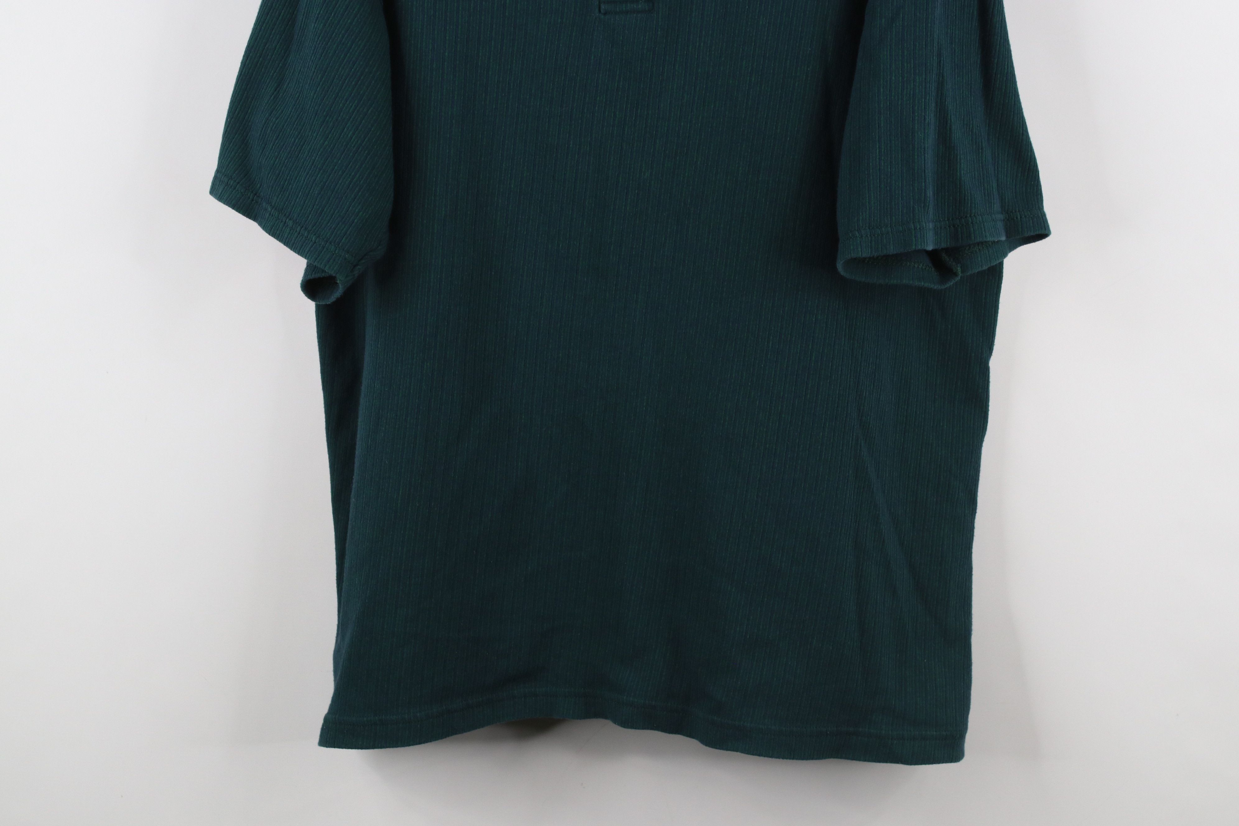 Vintage Vintage 90s Streetwear Striped Ribbed Knit Polo Shirt USA Size US XL / EU 56 / 4 - 3 Thumbnail