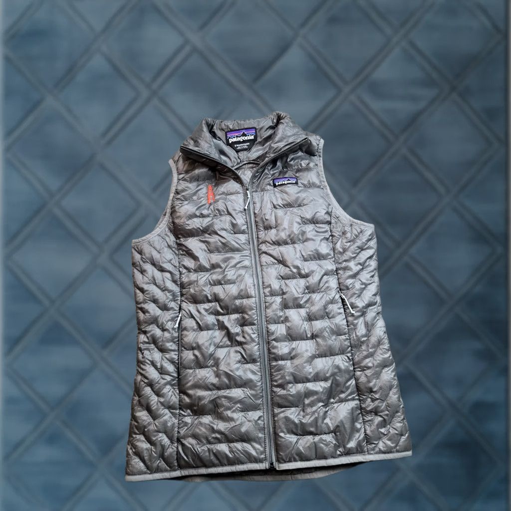 Patagonia Patagonia Micro Puff Vest Womens Small Gray Ultralight Full Zip 84090 Size S / US 4 / IT 40 - 1 Thumbnail