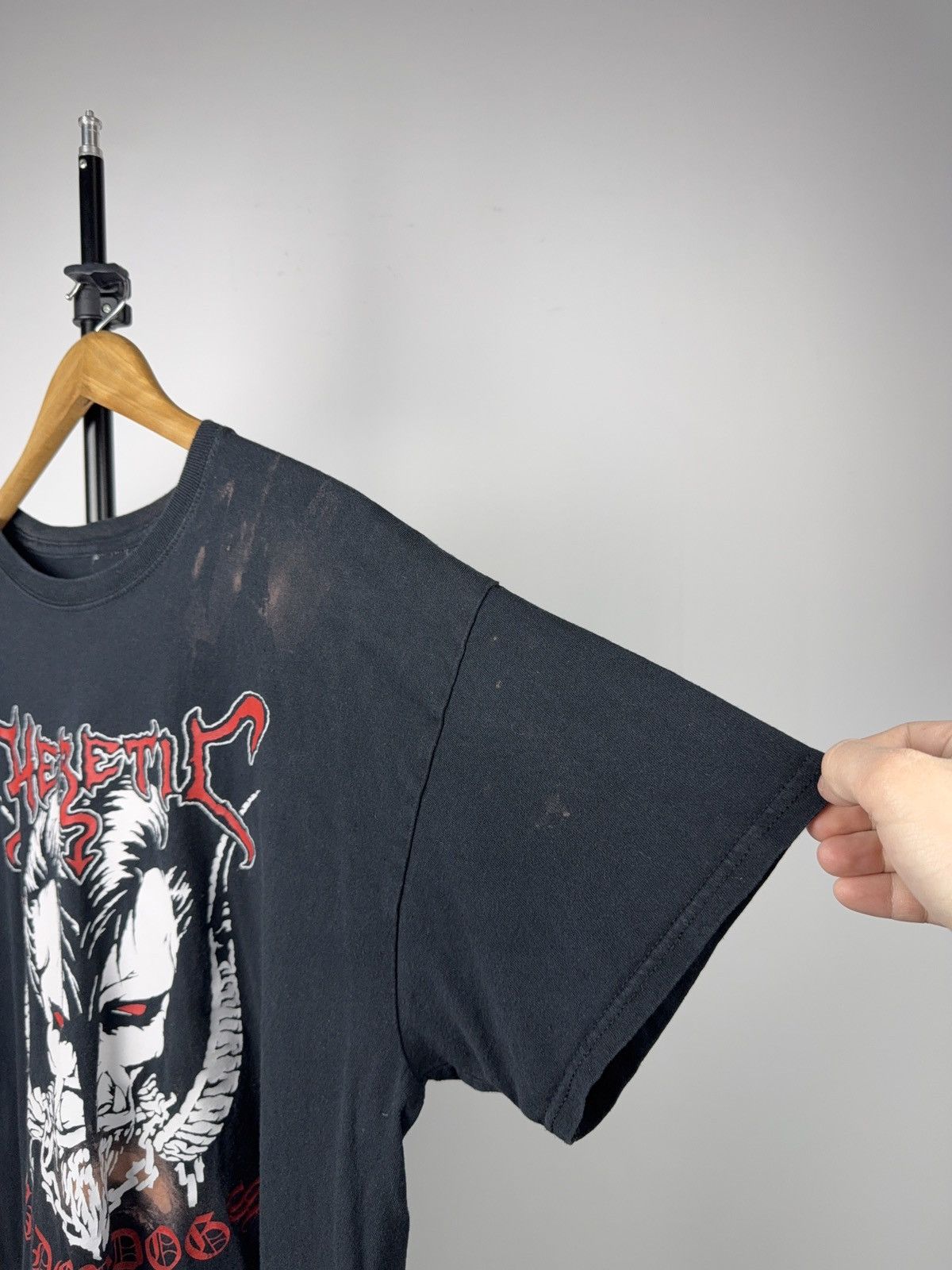 Band Tees 00s Heretic Underdogs Metal Band Graphic T Shirt Distressed Size US XL / EU 56 / 4 - 5 Thumbnail