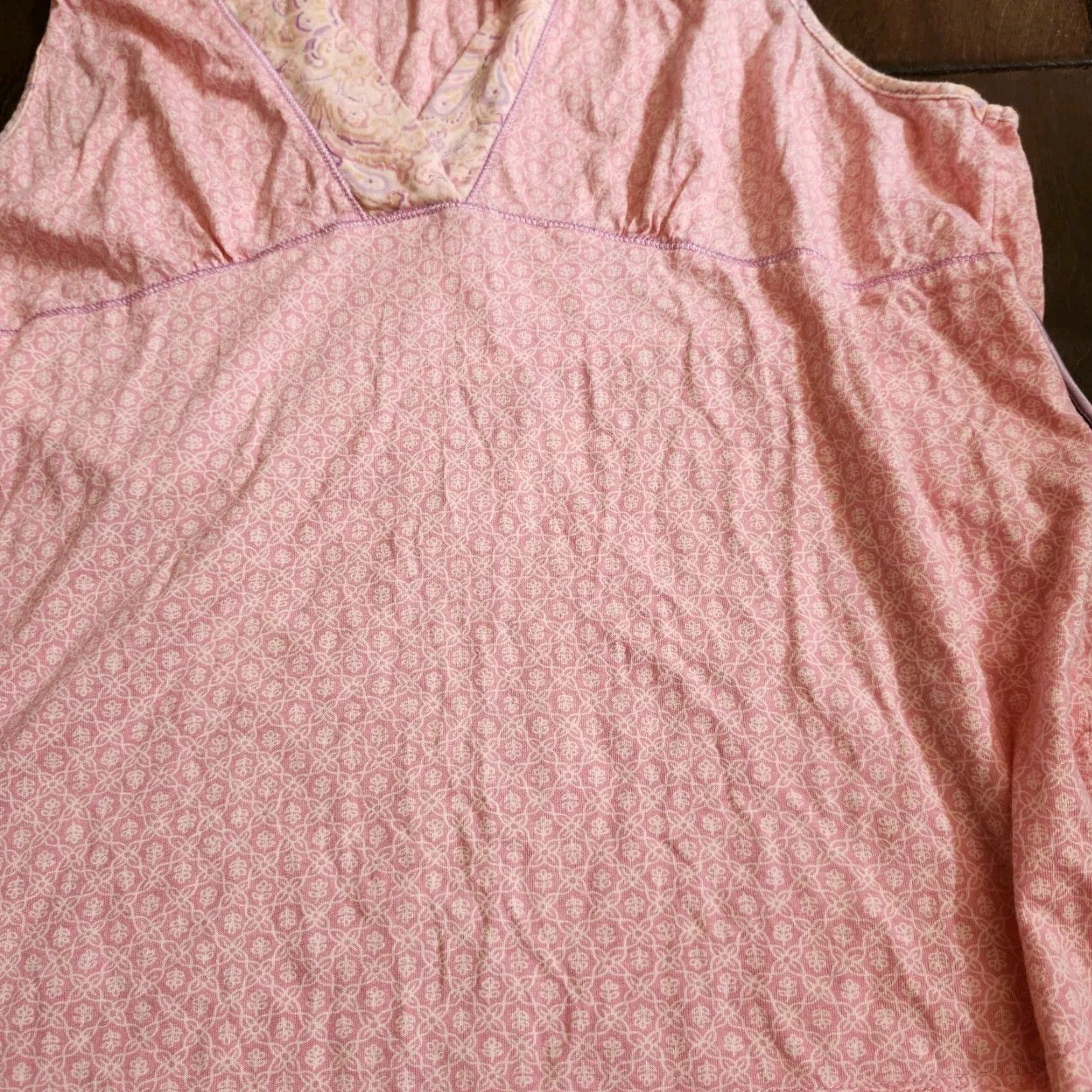 Liz Claiborne Liz Claiborne Blouse Top V-Neck Sleeveless Pink L 14 Teens Regular Shirt Womens Size XL / US 12-14 / IT 48-50 - 5 Thumbnail