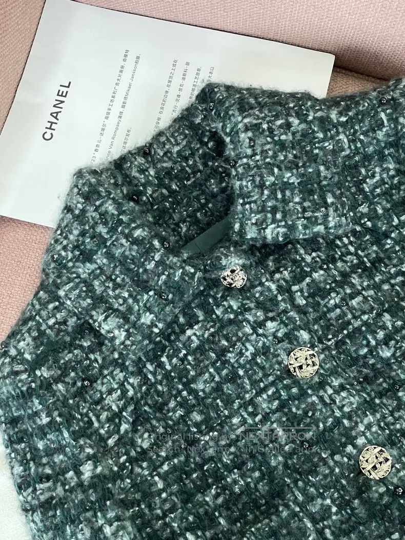 Chanel Chanel Forest Series Dark Green Jacket Size XS / US 0-2 / IT 36-38 - 2 Thumbnail