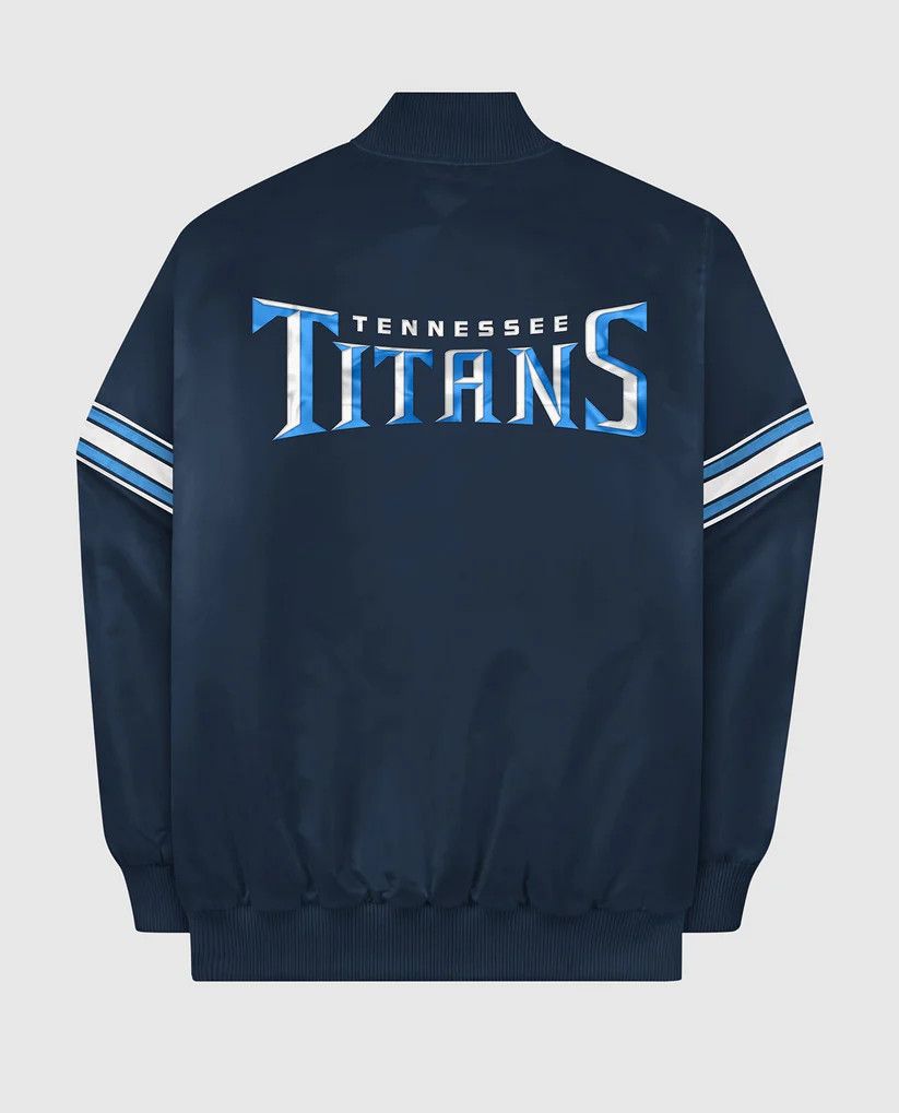 Starter NFL Tennessee Titans Varsity Satin Full-Snap Jacket Size US M / EU 48-50 / 2 - 4 Thumbnail