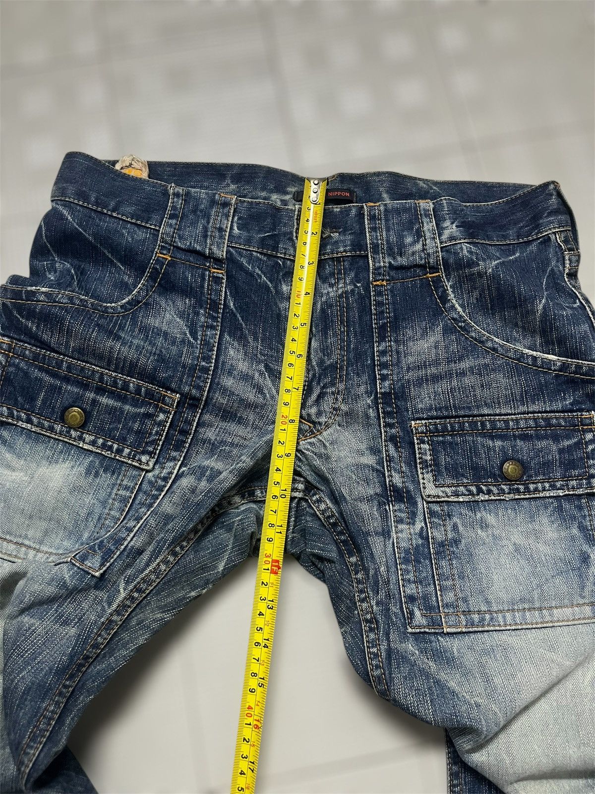 If Six Was Nine Denime Bush Pant Distressed by Blue Way x Current Design Size US 34 / EU 50 - 6 Thumbnail