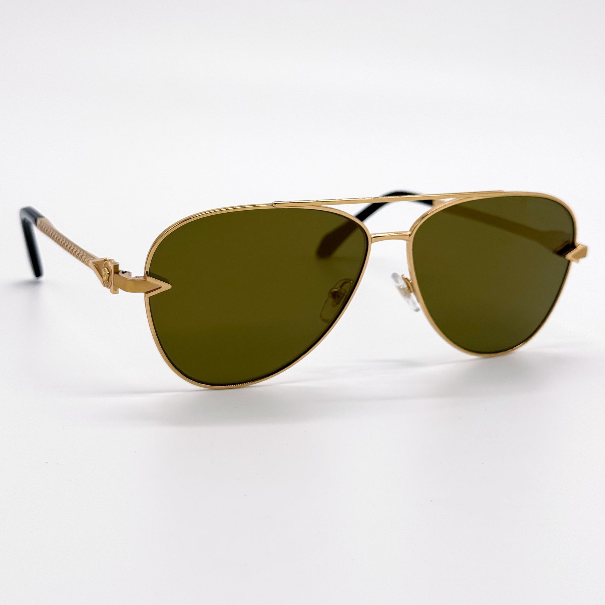 Versace NEW VE2283 1002/7I GOLD AVIATOR SUNGLASSES VERSACE VE2283 10 Size ONE SIZE - 4 Thumbnail