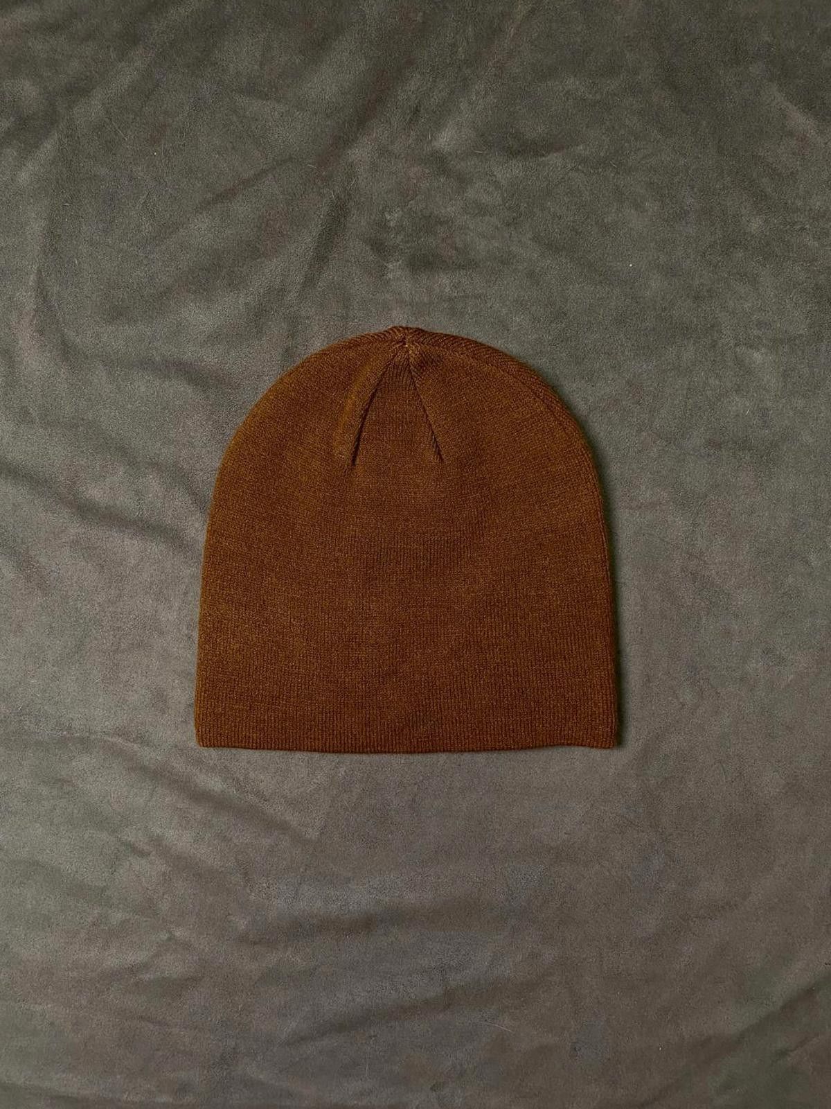 Japanese Brand Rare Amari Studios Graphic No Cuff Knit Brown Beanie OS Size ONE SIZE - 5 Thumbnail