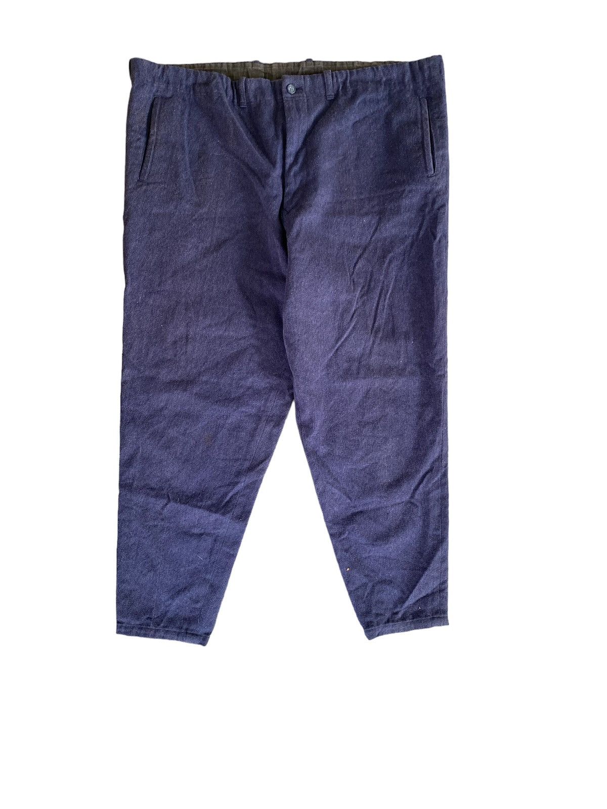 Yohji Yamamoto 1980s Y’S Wool Linen crop pants Size 38" / US 16 / IT 52 - 1 Thumbnail