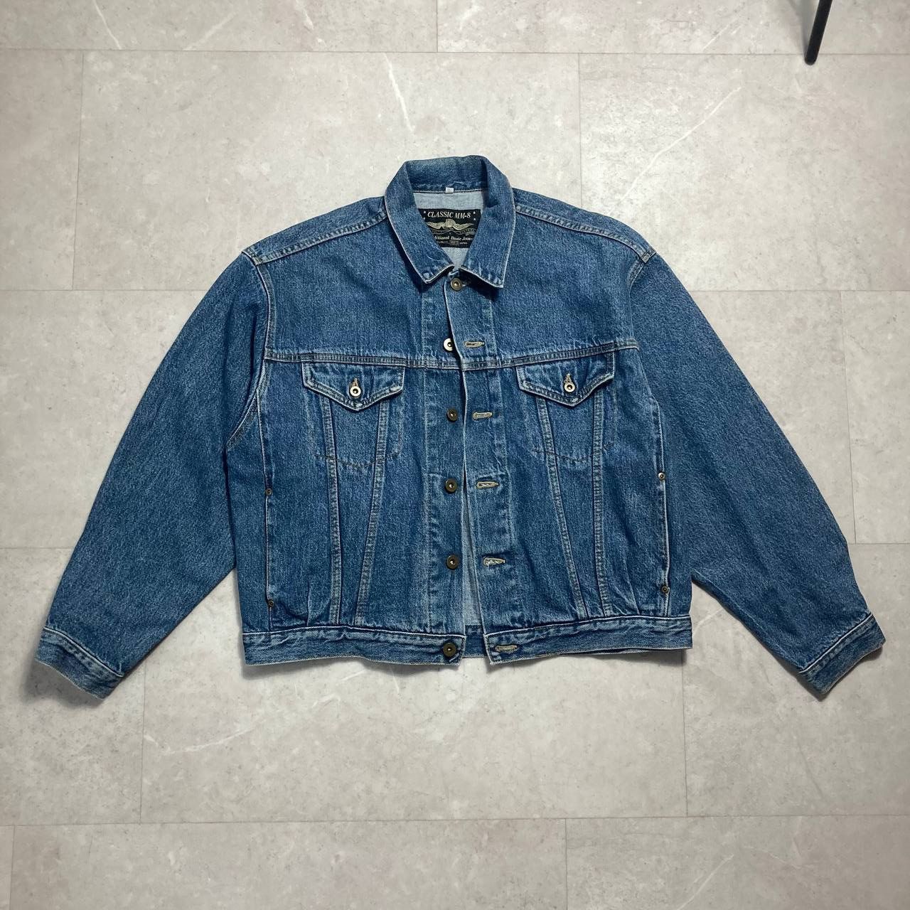 Japanese Brand Vintage Bobson MM-8 Japan Boxy Denim Jacket Size US M / EU 48-50 / 2 - 1 Thumbnail