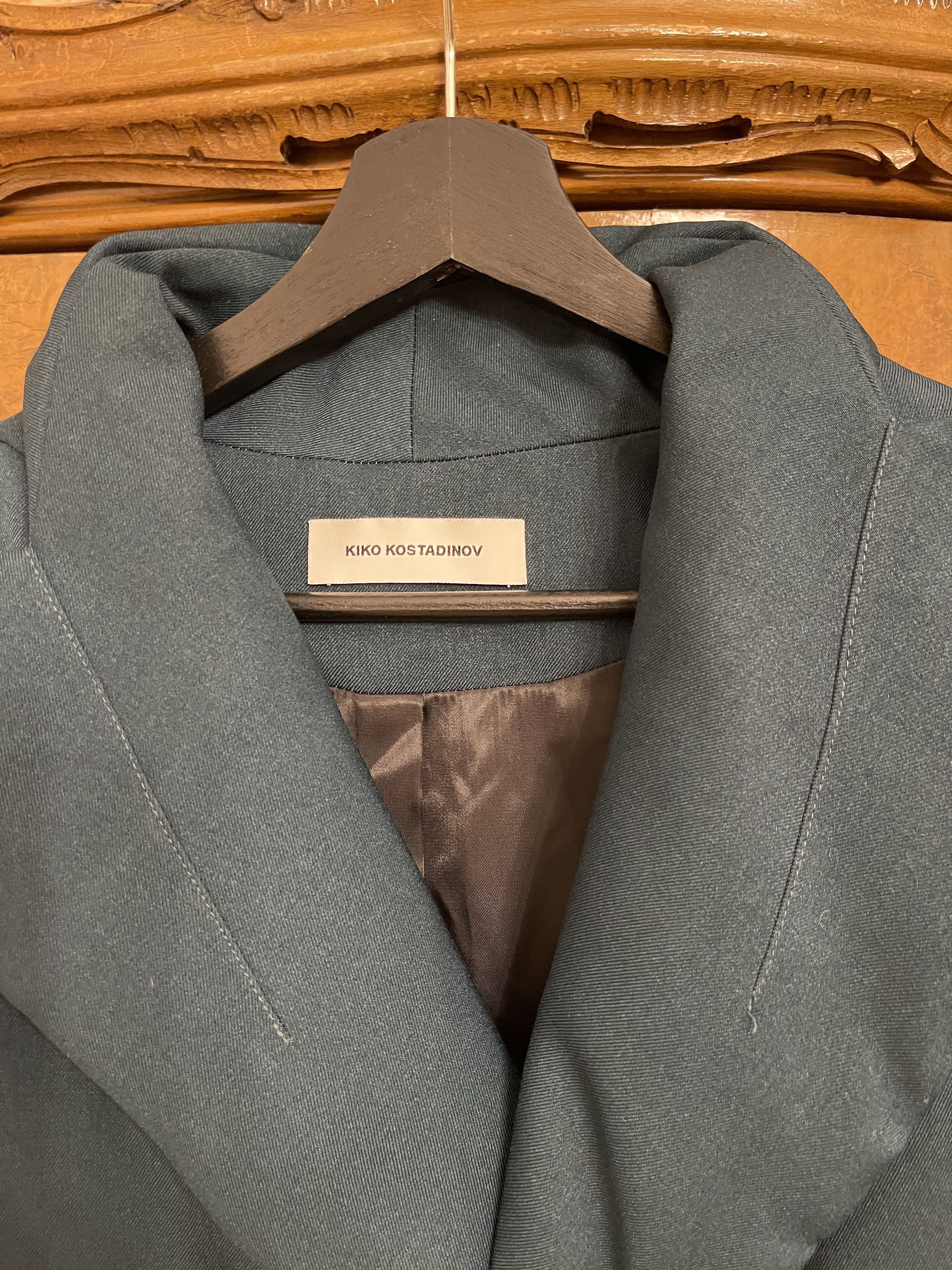 Kiko Kostadinov Kiko Kostadinov AW19 Vein Blazer Jacket Dark Green Size US M / EU 48-50 / 2 - 5 Thumbnail