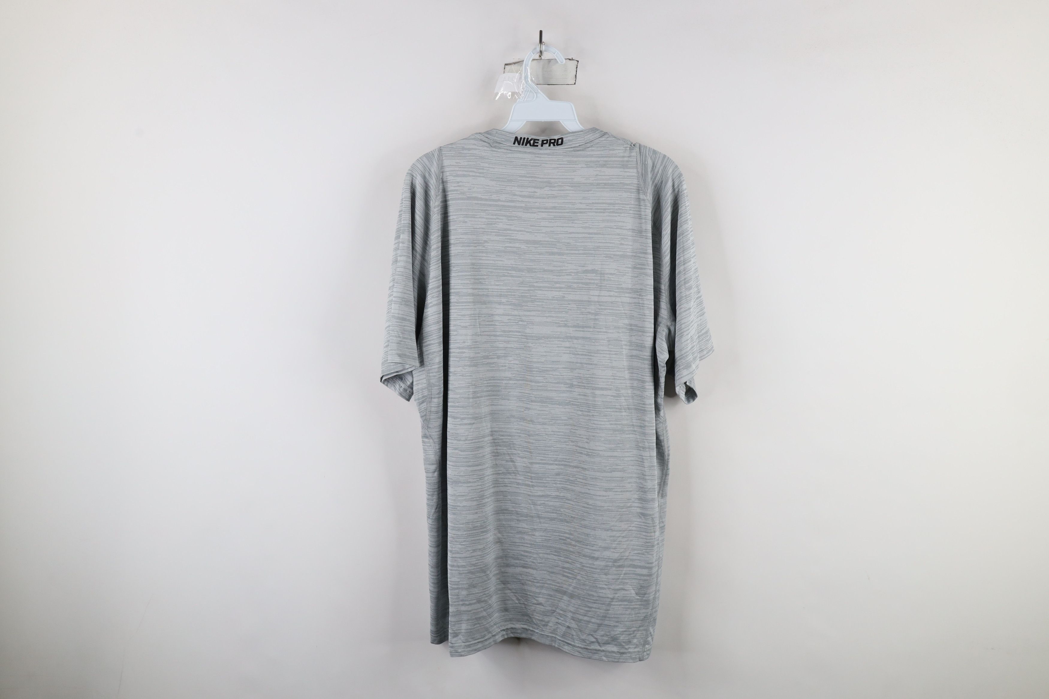 Nike × Vintage Nike Pro Center Swoosh Short Sleeve Training T-Shirt Gray Size US XL / EU 56 / 4 - 12 Thumbnail