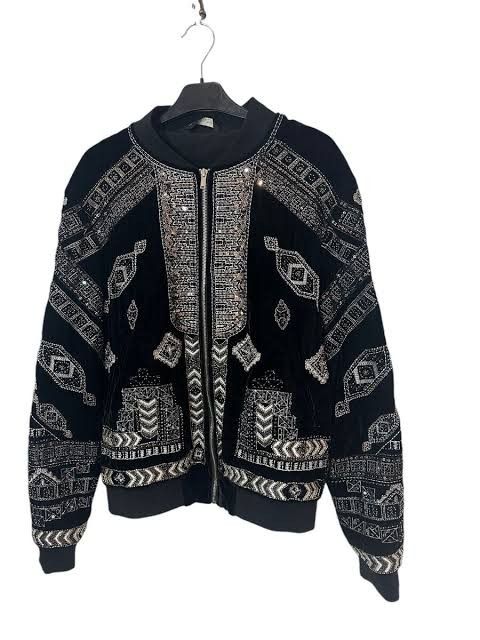 Zara Zara man velvet embroidered jacket Size US M / EU 48-50 / 2 - 1 Thumbnail