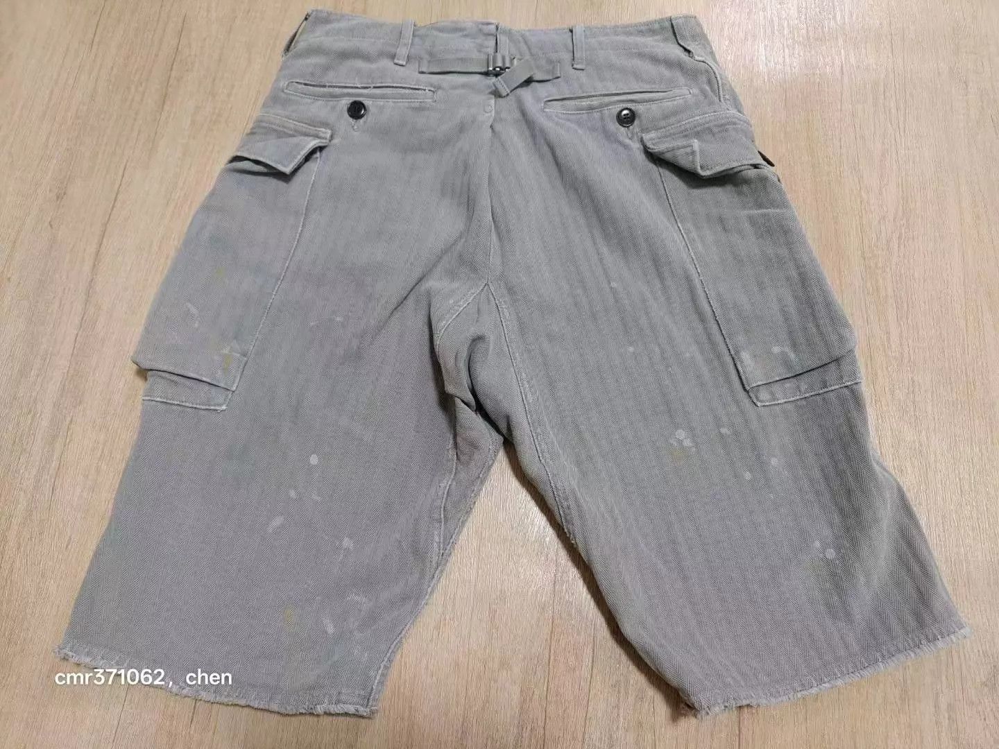 Visvim visvim 19AW Veterans Crash Shorts Grey 1 Distressed Fishbone Size US 30 / EU 46 - 5 Thumbnail