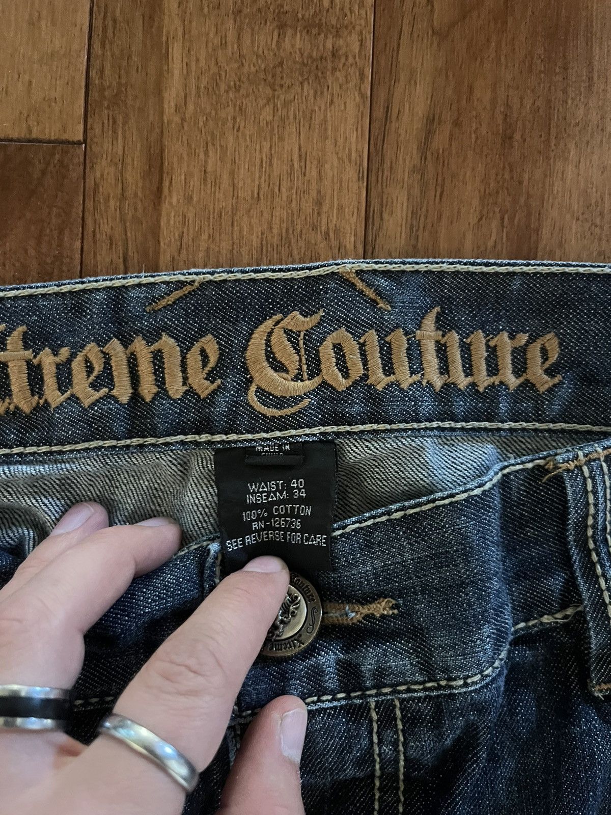 Vintage Y2k xtreme couture baggy jeans Size US 38 / EU 54 - 4 Thumbnail