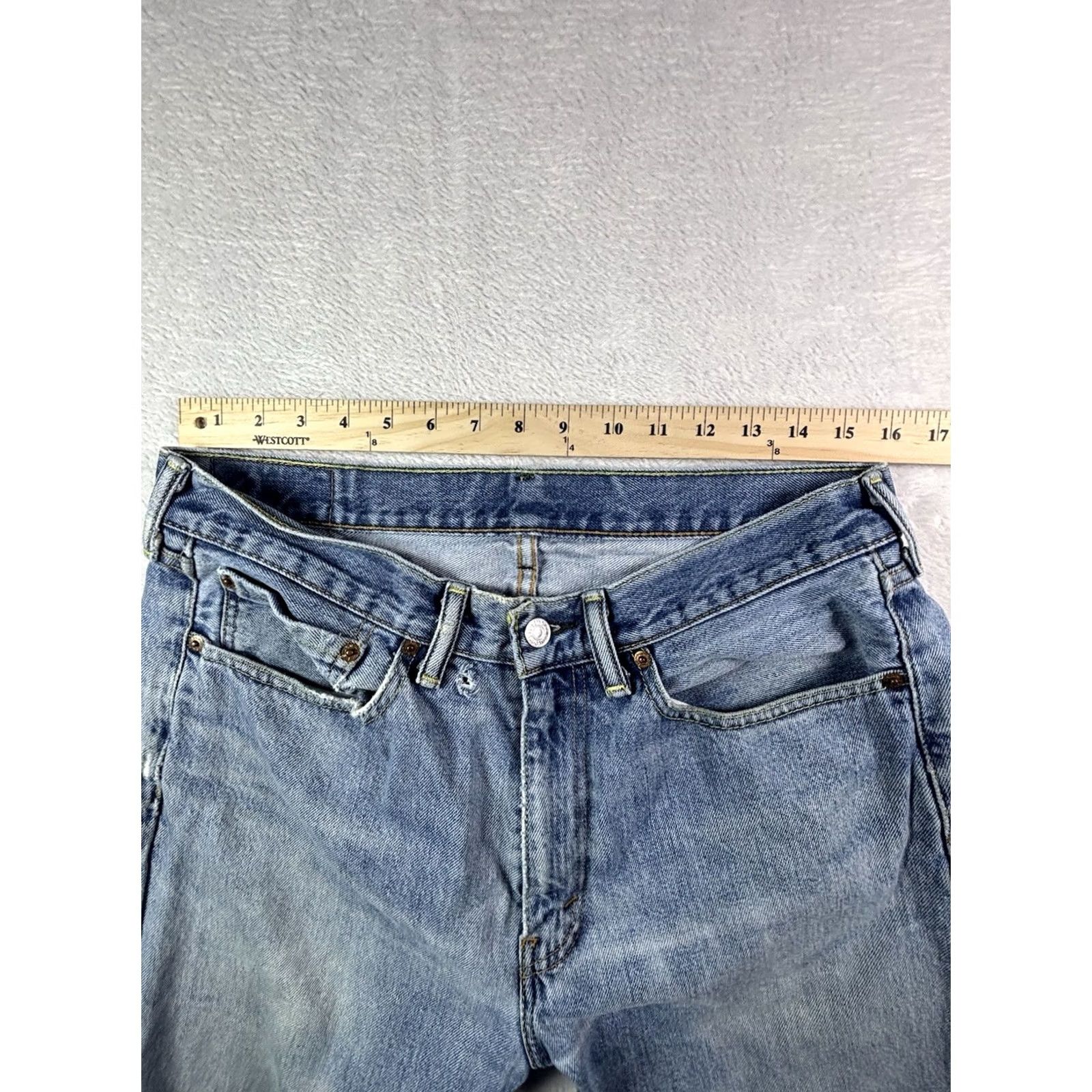 Denime VINTAGE Levis 505 Jeans 34x32 Medium Wash Straight Mens Denim Shirt? Size US 34 / EU 50 - 6 Thumbnail