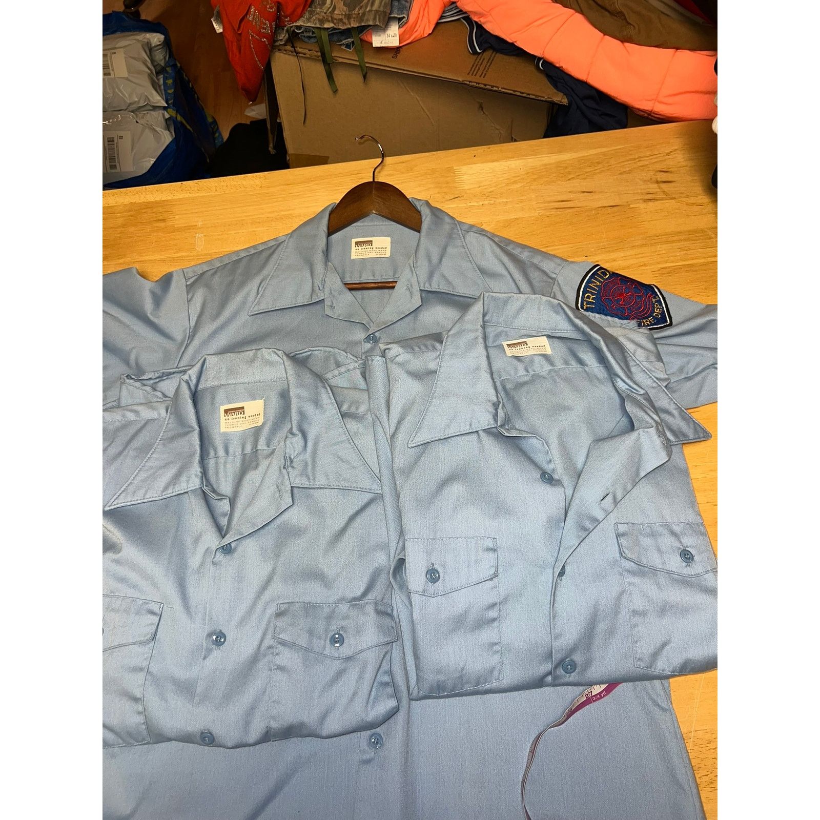 Vintage Vintage Montgomery Ward Fire Department Shirt Trinidad 60s Size US XL / EU 56 / 4 - 10 Thumbnail