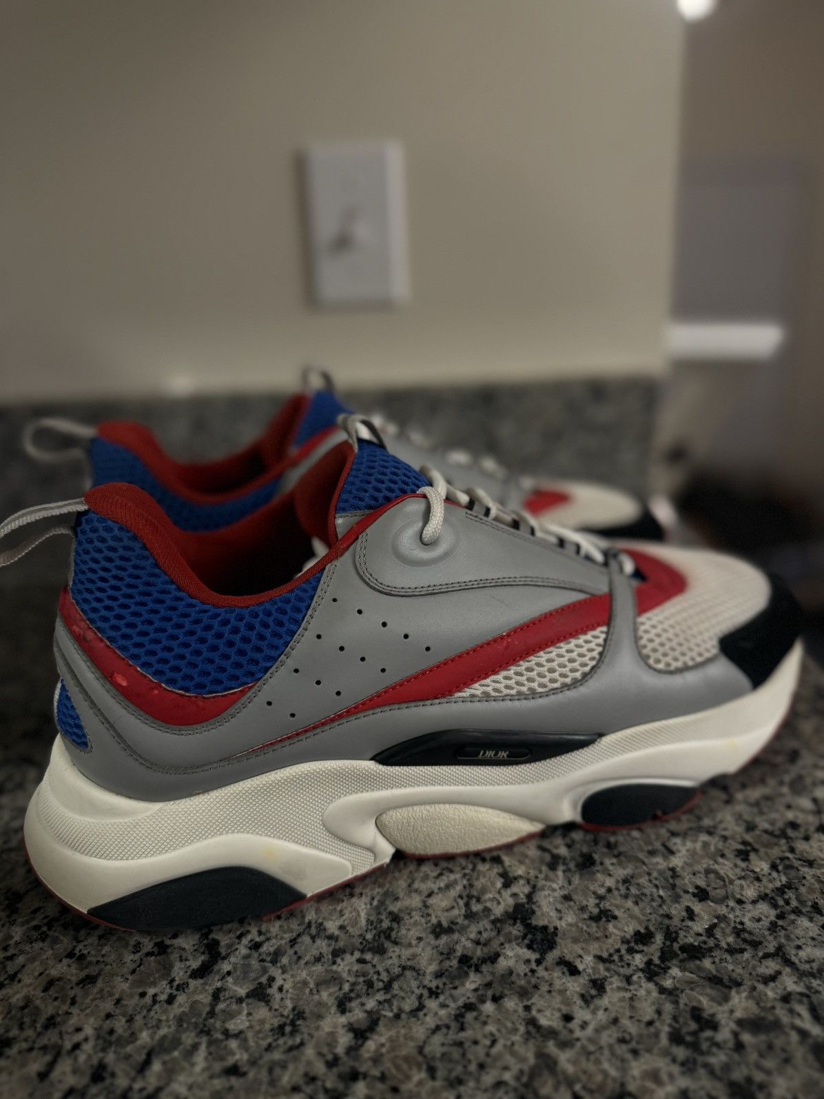 Dior 48EU/15US Dior B22 Reflective Sneaker ‘Grey Blue Red Size US 15 / EU 48 - 6 Thumbnail