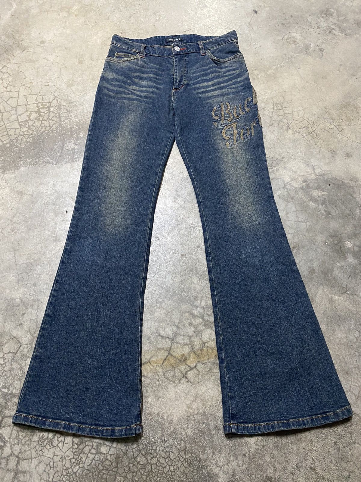 Hysteric Glamour × Japanese Brand Flare Jeans Japan Jover Du Rock Designer Jeans Size US 29 - 1 Thumbnail
