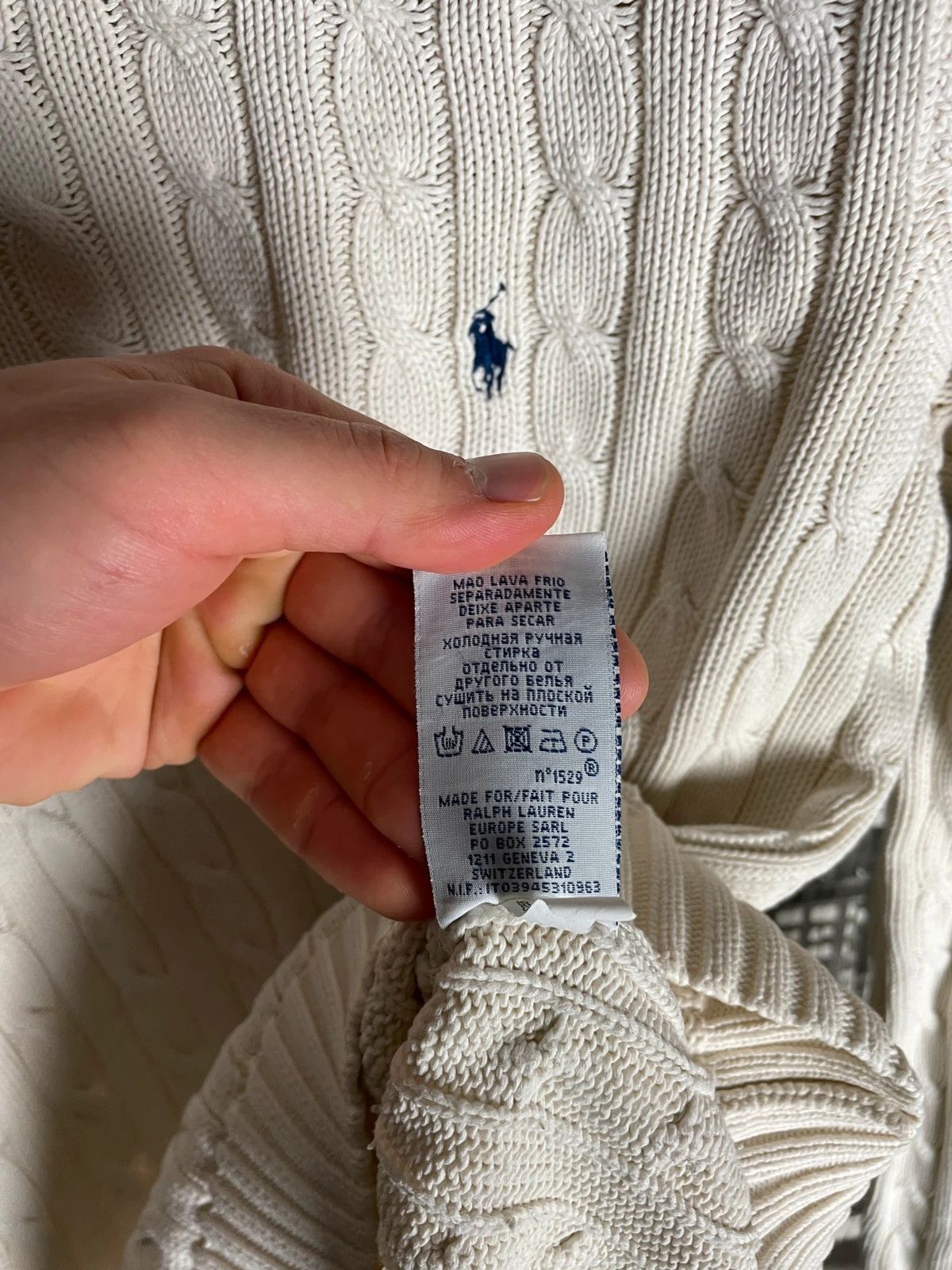 Polo Ralph Lauren × Ralph Lauren Ralph Lauren Knitted Sweater White Size US L / EU 52-54 / 3 - 6 Thumbnail