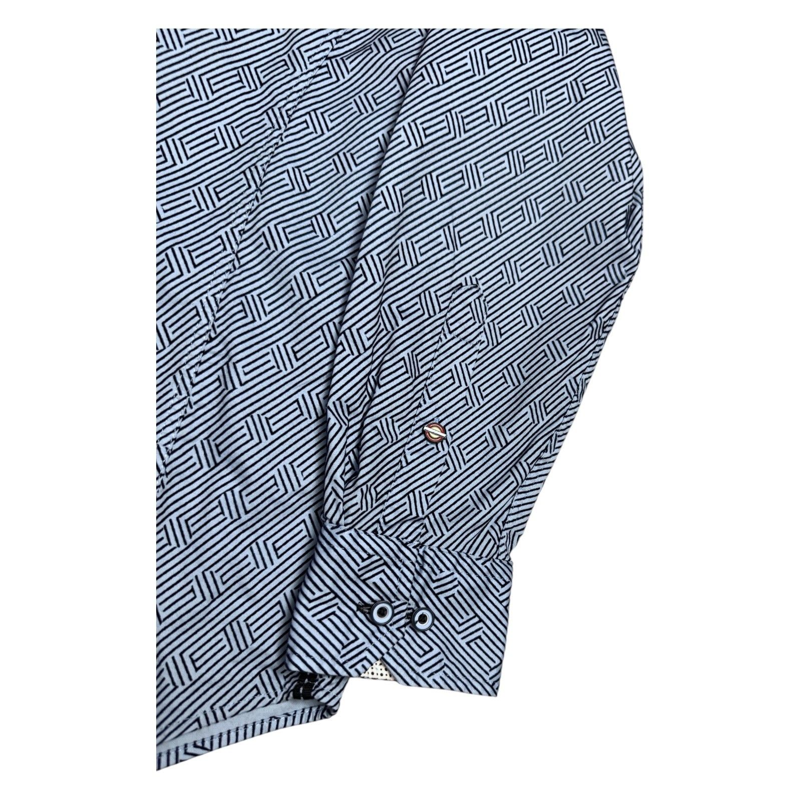 Other JERMYN & BOND Luxury Designer Blue Casual Dress Shirt Medium Size US M / EU 48-50 / 2 - 7 Thumbnail