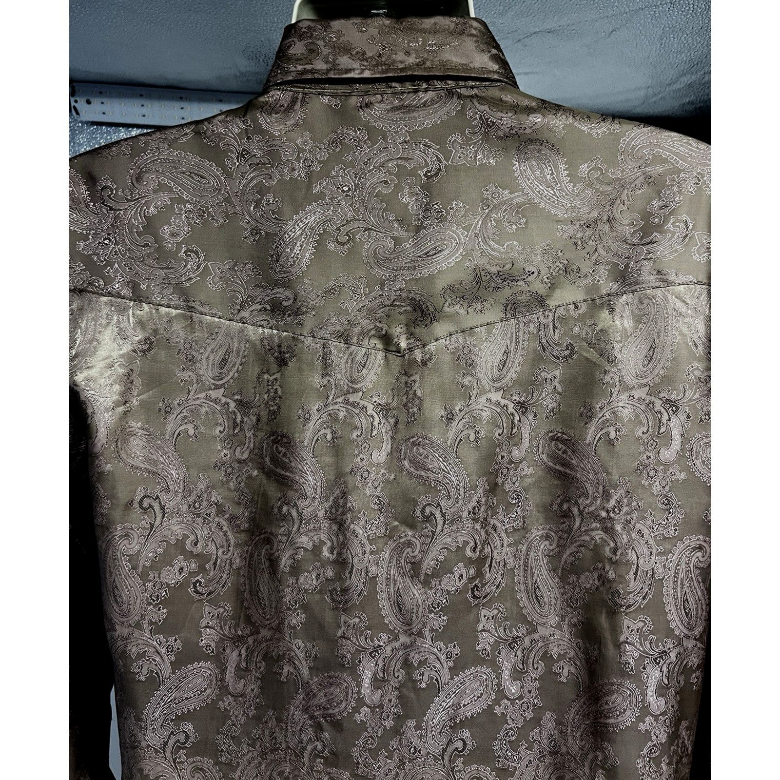 Vintage Vintage Paisley Western Pearl Snap Shirt Mens Medium USA Size US M / EU 48-50 / 2 - 6 Thumbnail