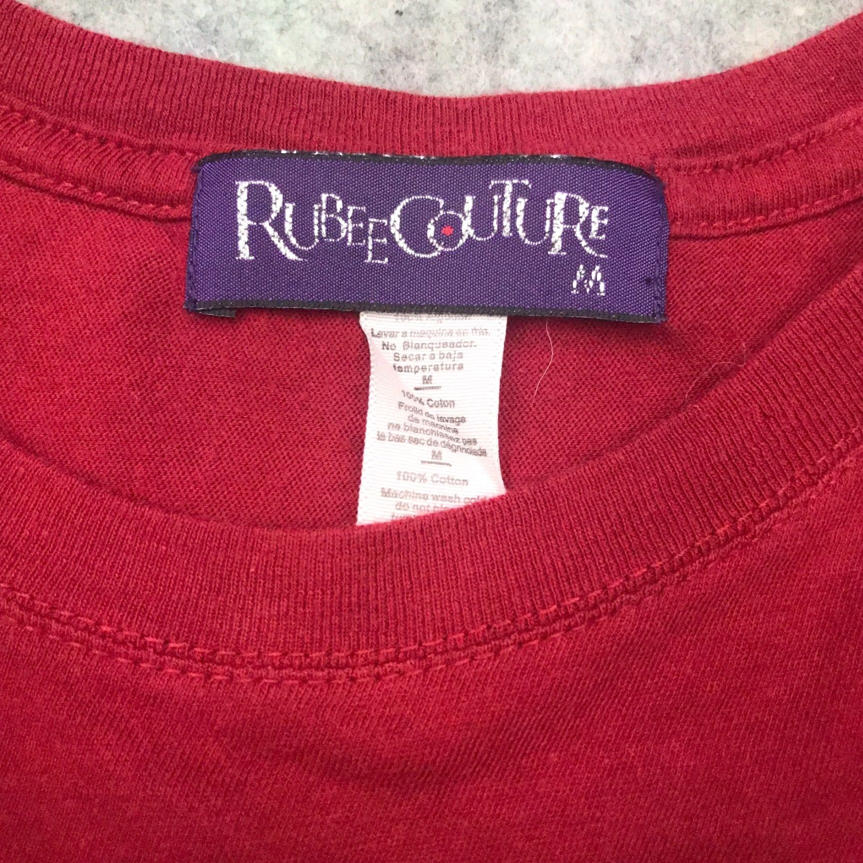 Vintage Rubee Couture Cleveland Cavaliers Blinged Embellished Rhinestones Womens T-Shirt Shirt Red Medium Size M / US 6-8 / IT 42-44 - 4 Thumbnail