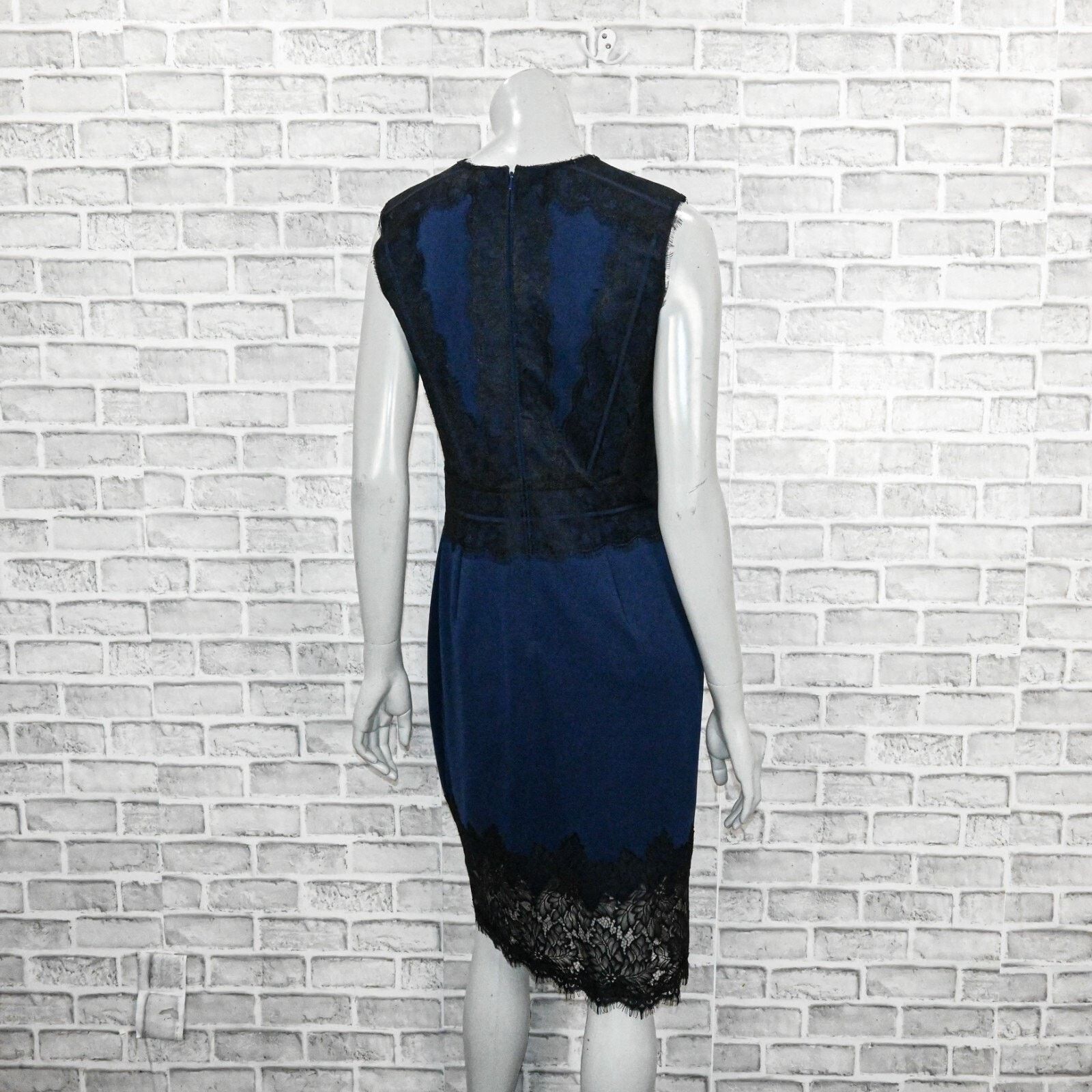 Tadashi Shoji TADASHI SHOJI Women's Lace-trimmed Milo Dress Scuba sheath Size M / US 6-8 / IT 42-44 - 5 Thumbnail