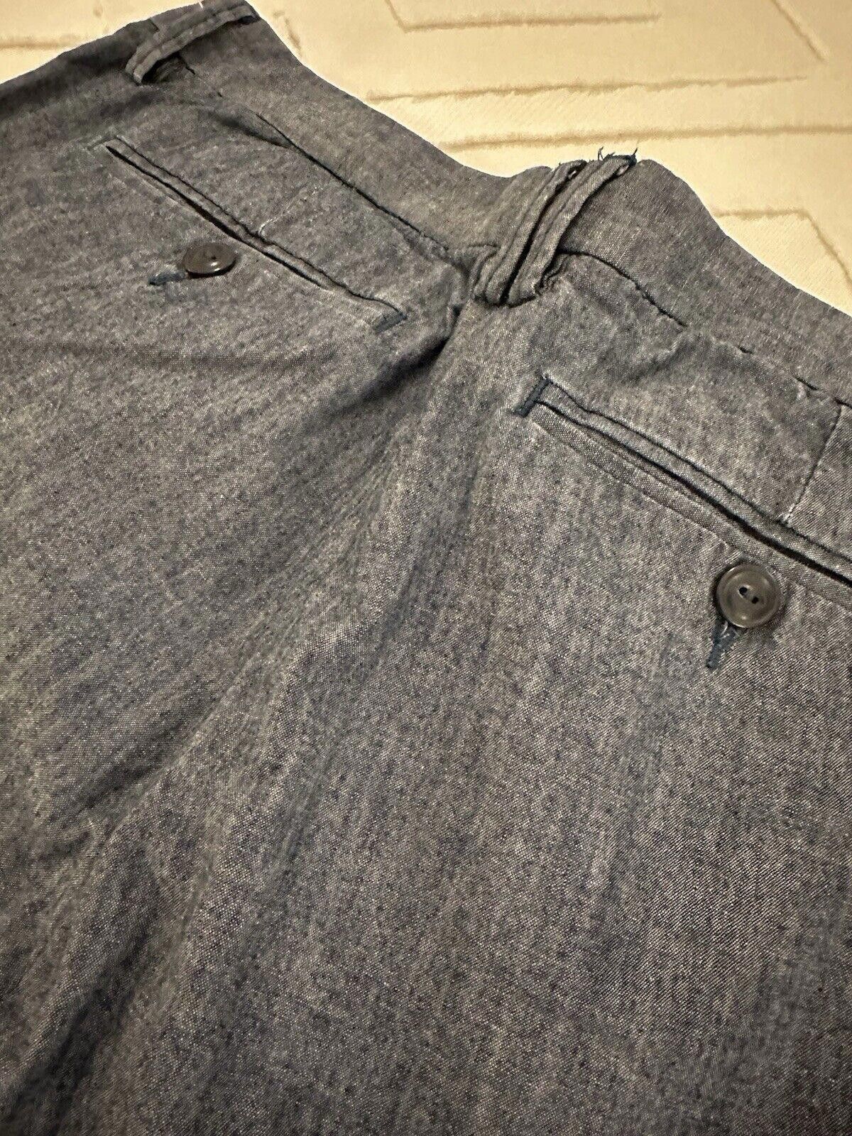 Designer Save Khaki United Cotton Pants Blue 34X 30 S.K.U. Size US 34 / EU 50 - 6 Thumbnail