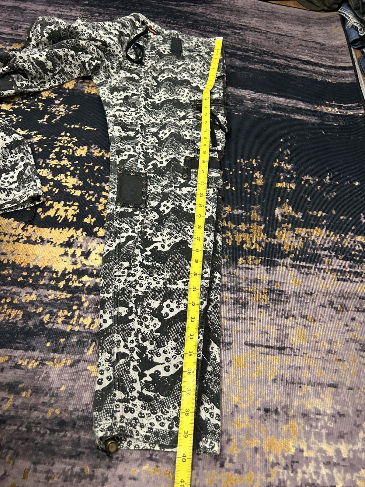 Seditionaries Algonquins Spiritual Weapon Skull Cargo Bondage Pants Size US 31 - 23 Thumbnail