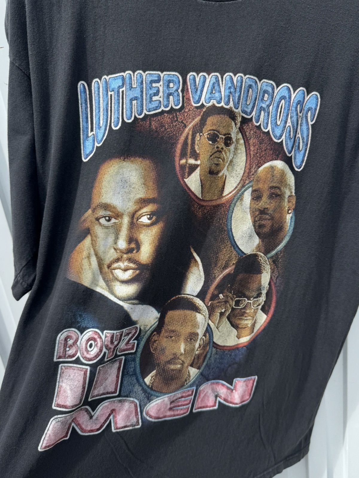 Vintage 💥Vintage Luther Vandross Boyz II Men 90s Rap Tee T-Shirt Size US XL / EU 56 / 4 - 3 Thumbnail