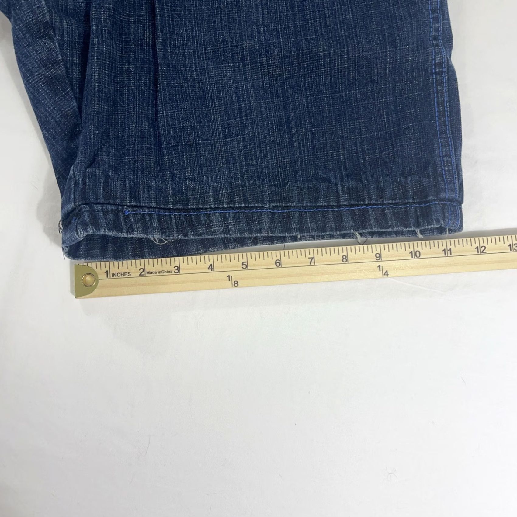 CO VINTAGE 5ive Jungle & Co Mens 34 Jean Shorts Baggy Skater Grunge Y2K Hip Hop Denim Blue 90s Pockets Shorts Mens 34in inseam 8in Size US 34 / EU 50 - 5 Thumbnail