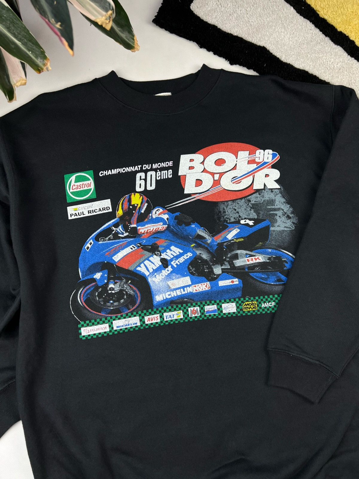 Vintage VNTG Bol D’Or 96 Championnat Du Monde Paul Ricard Sweatshirt Size US L / EU 52-54 / 3 - 5 Thumbnail