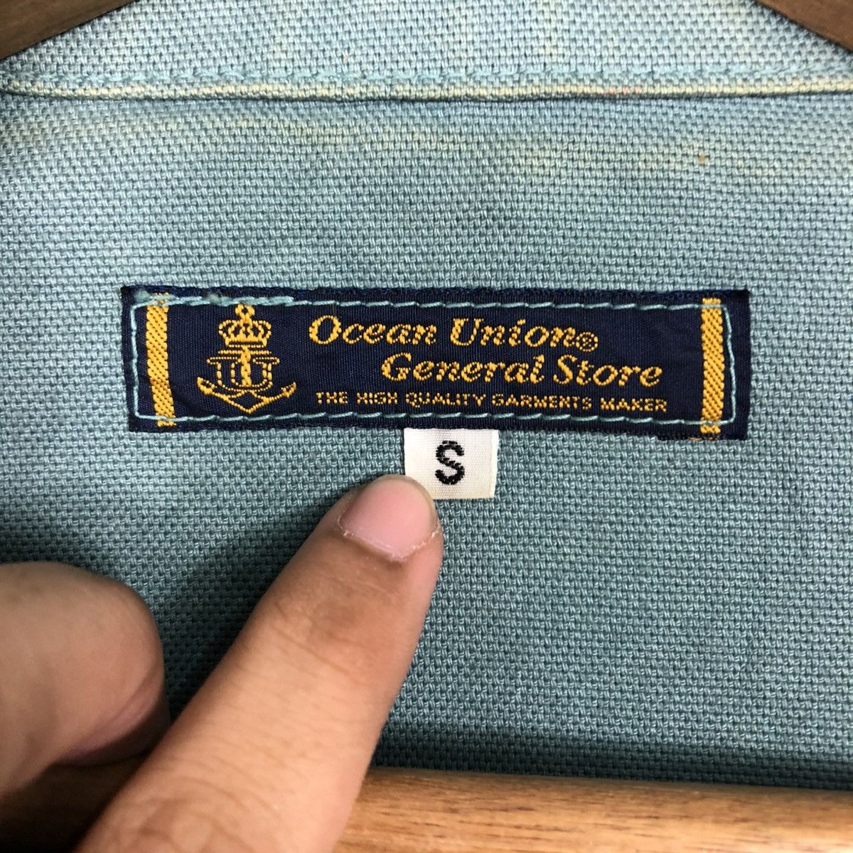 Vintage 🔥VINTAGE CHORE WORK MILITARY SHAWL COLLAR OCEAN UNION Size US S / EU 44-46 / 1 - 19 Thumbnail