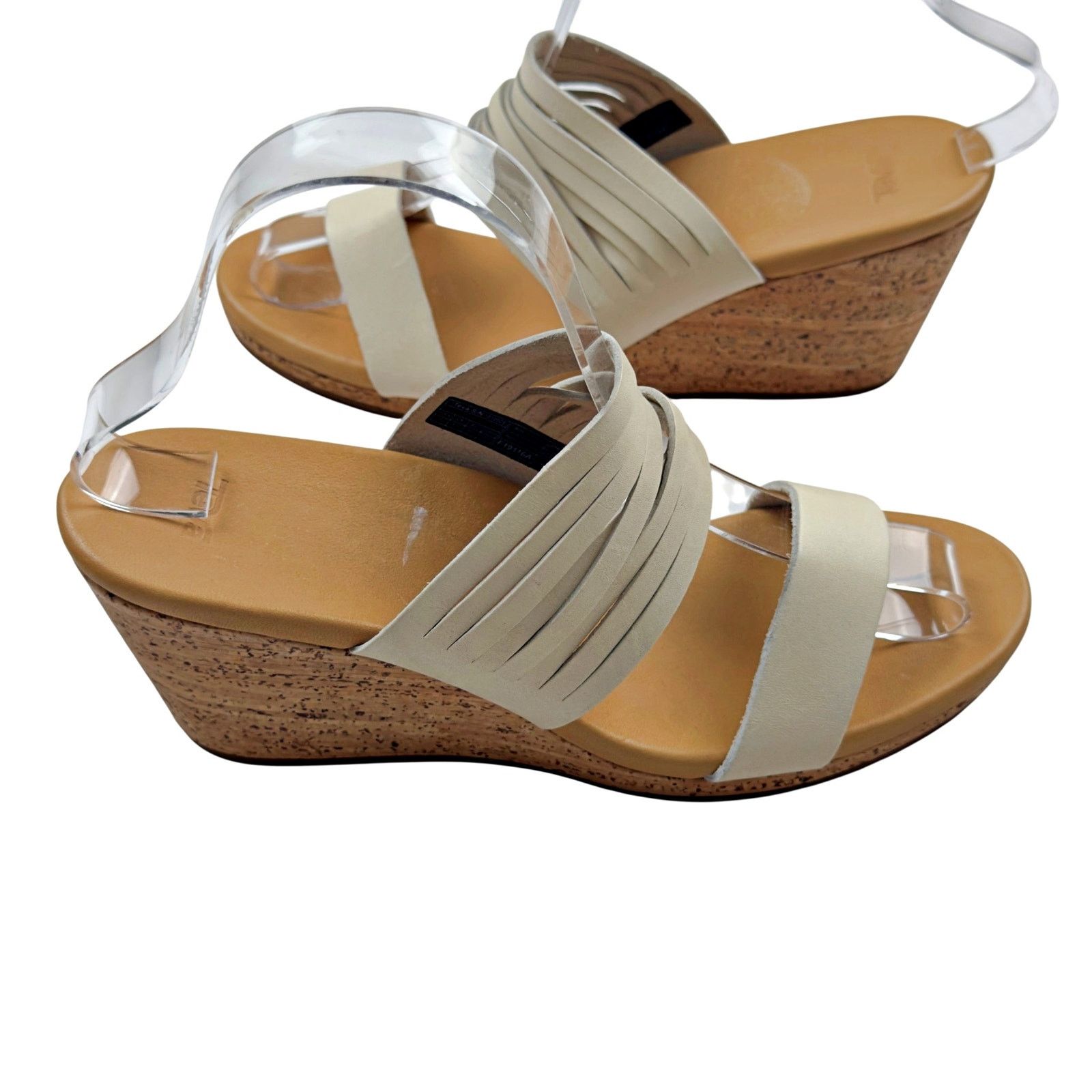 Teva Teva Arrabelle Leather Cork Wedge Strappy Sandal Beige Size US 8 / IT 38 - 4 Thumbnail