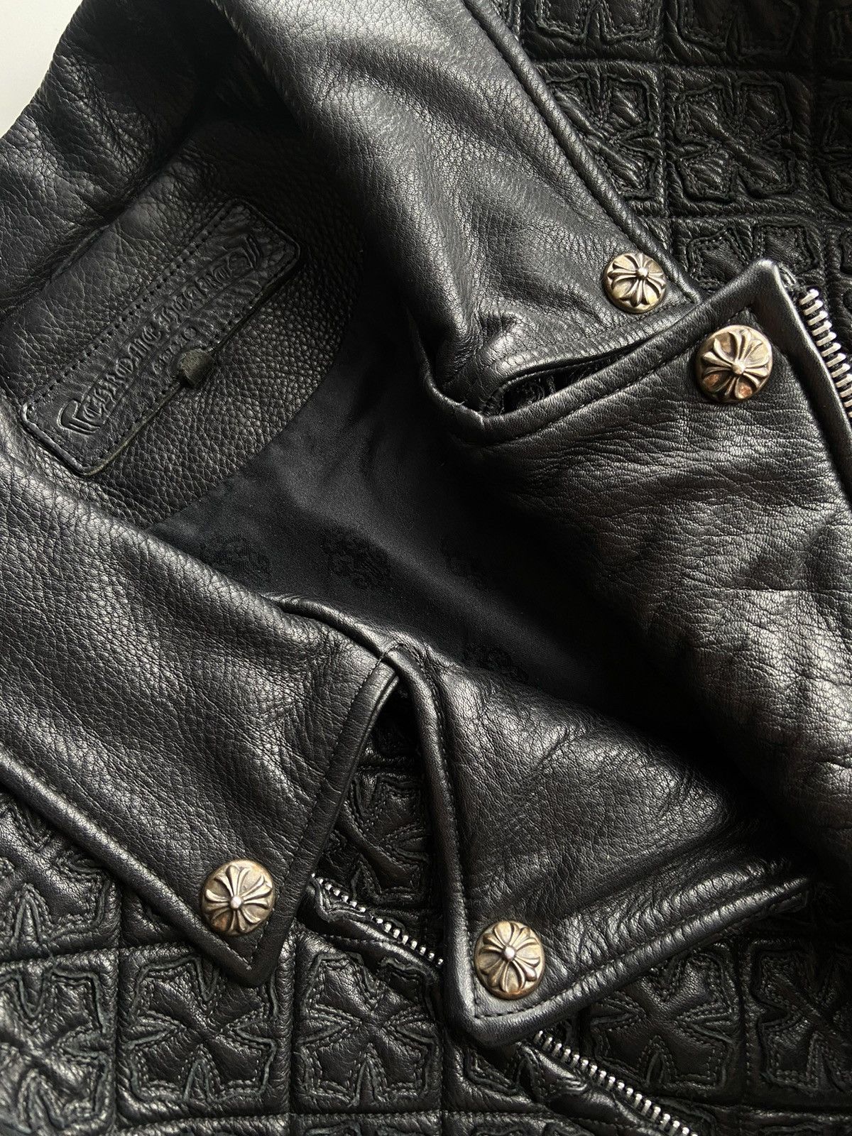 Chrome Hearts Chrome Hearts JJ Dean Mathematical Leather Jacket Size US XL / EU 56 / 4 - 10 Thumbnail