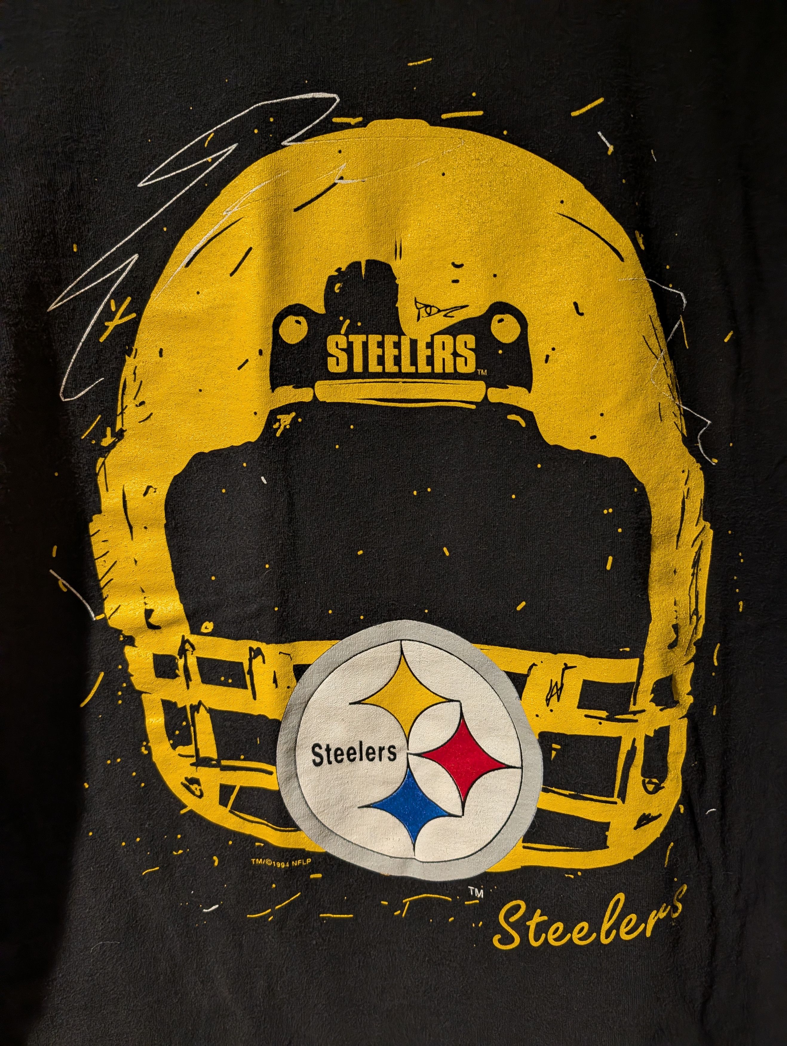 Starter Vintage 1994 Pittsburgh Steelers NFL Football Helmet T-Shirt Size US L / EU 52-54 / 3 - 2 Thumbnail