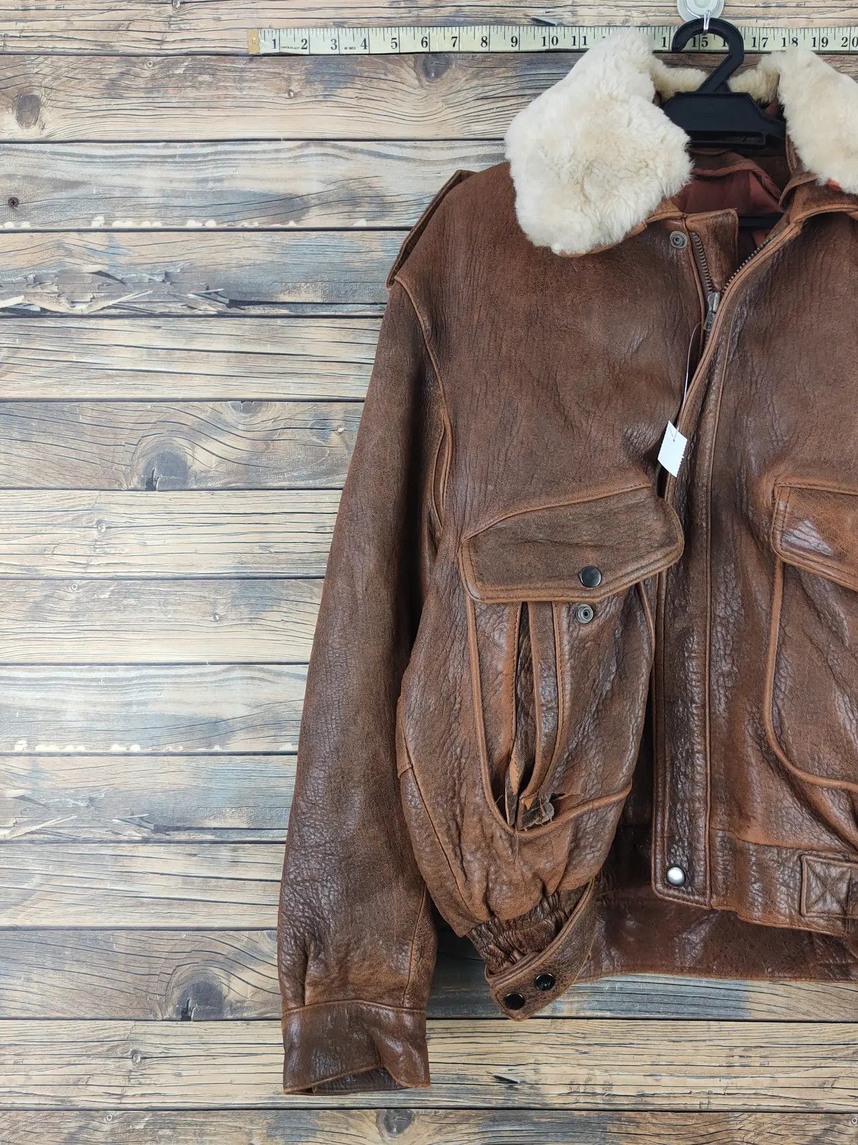 Vintage DL Bravery Chieftain Brown vintage Leather Jackets #W2260 Size US L / EU 52-54 / 3 - 3 Thumbnail