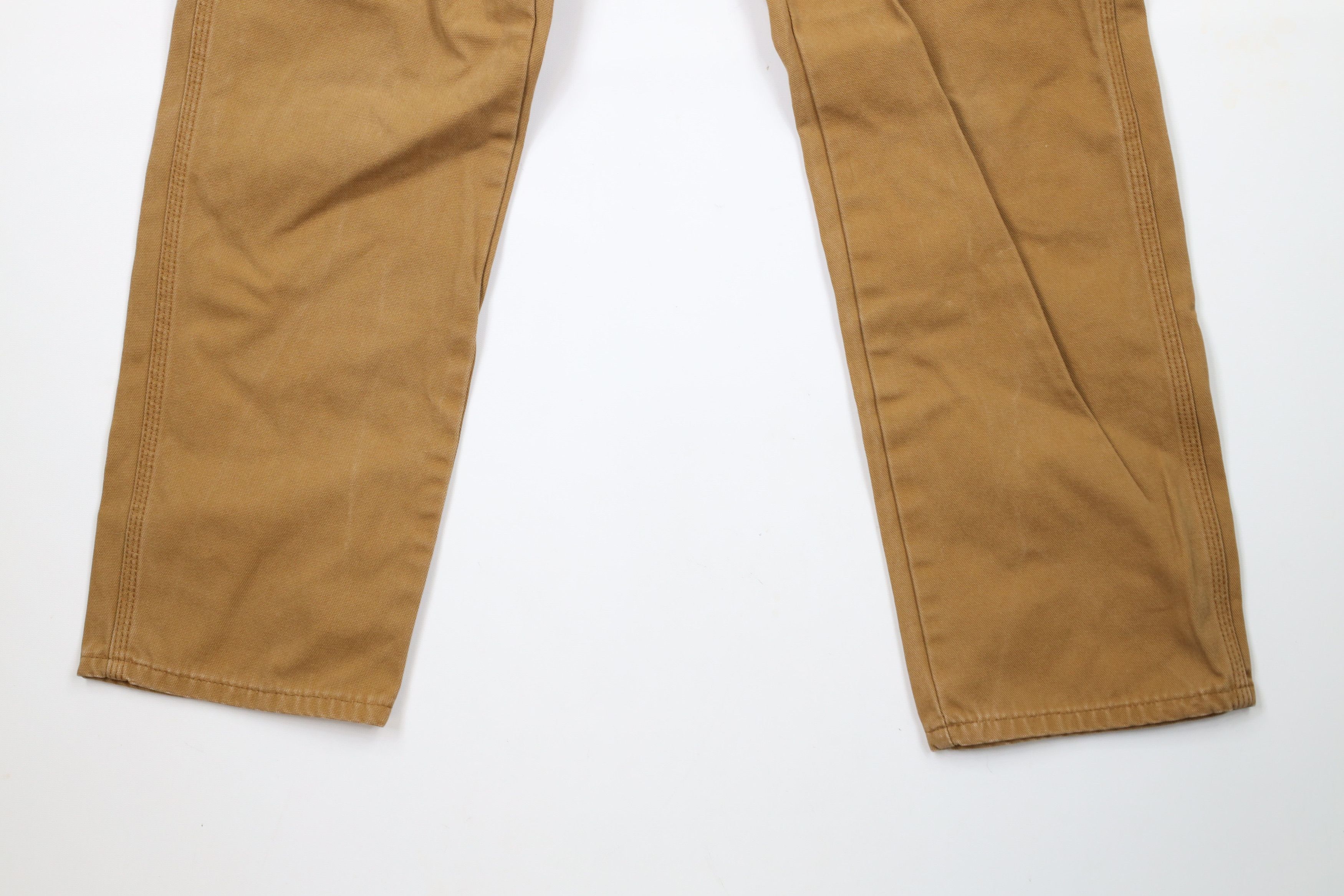 Dickies × Vintage Vintage Dickies Spell Out Canvas Dungaree Pants Duck Brown Size US 30 / EU 46 - 4 Thumbnail