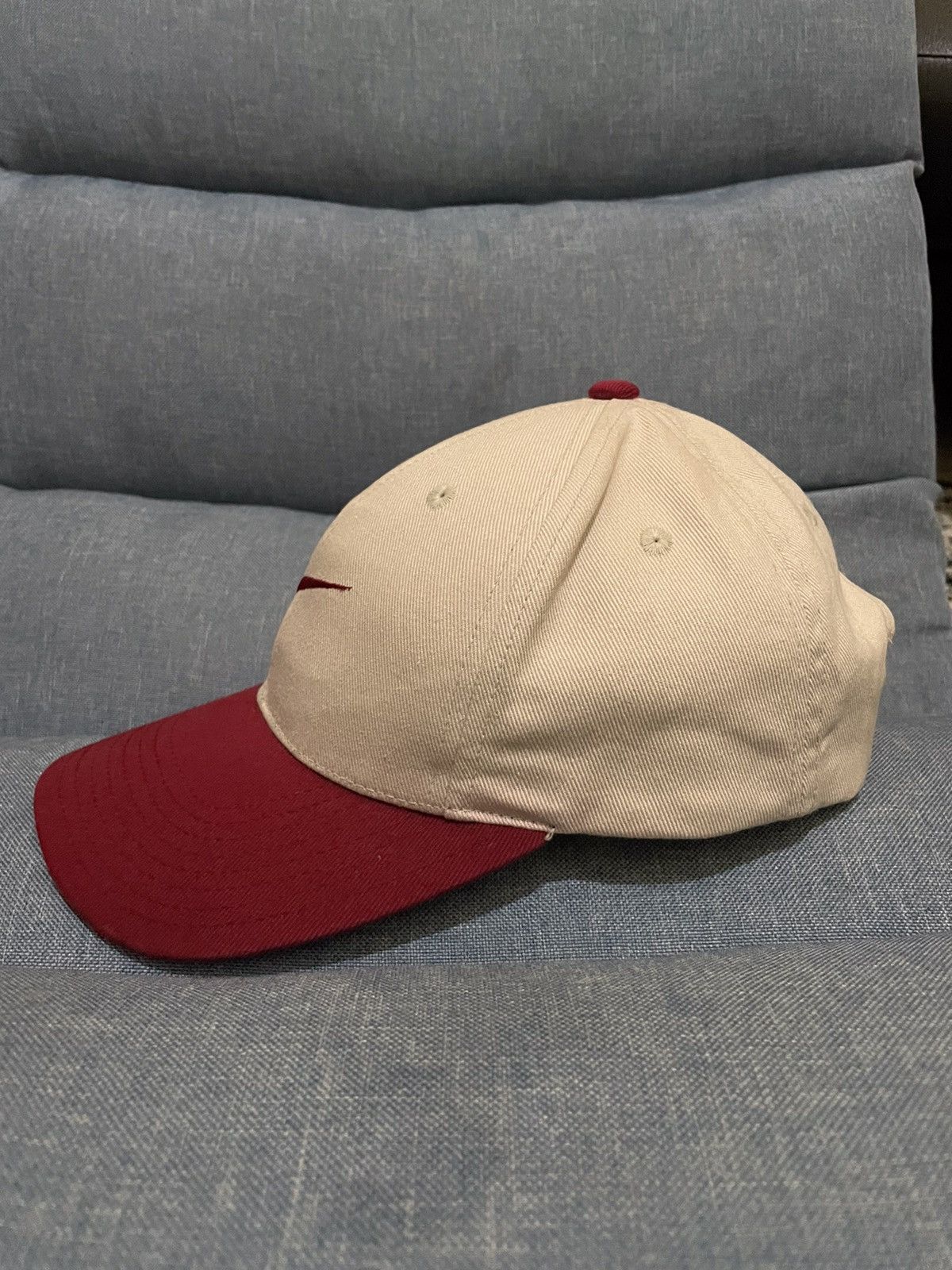 Nike Vintage rare two tone nike center swoosh hat cap snapback Size ONE SIZE - 4 Thumbnail
