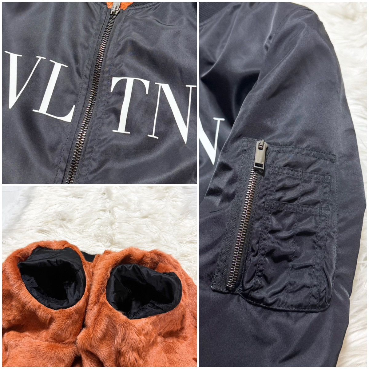Valentino Authentic Valentino VLTN Goat Fur Military Bomber Jacket Size US S / EU 44-46 / 1 - 5 Thumbnail