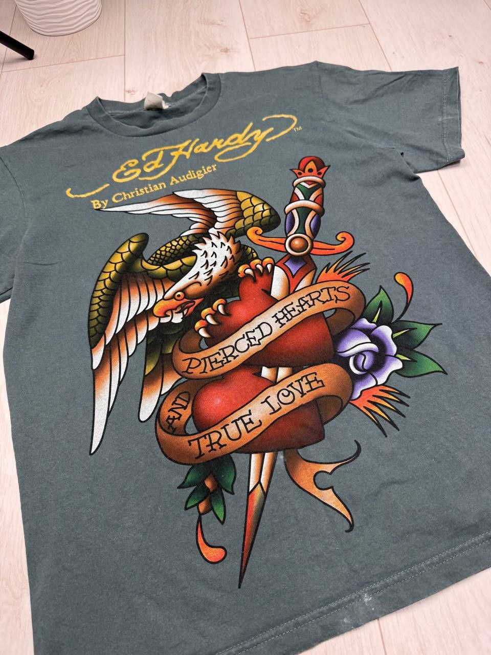 Ed Hardy Vintage Ed Hardy Christian Audigier Dragon Japanese T Shirt Size US S / EU 44-46 / 1 - 4 Thumbnail