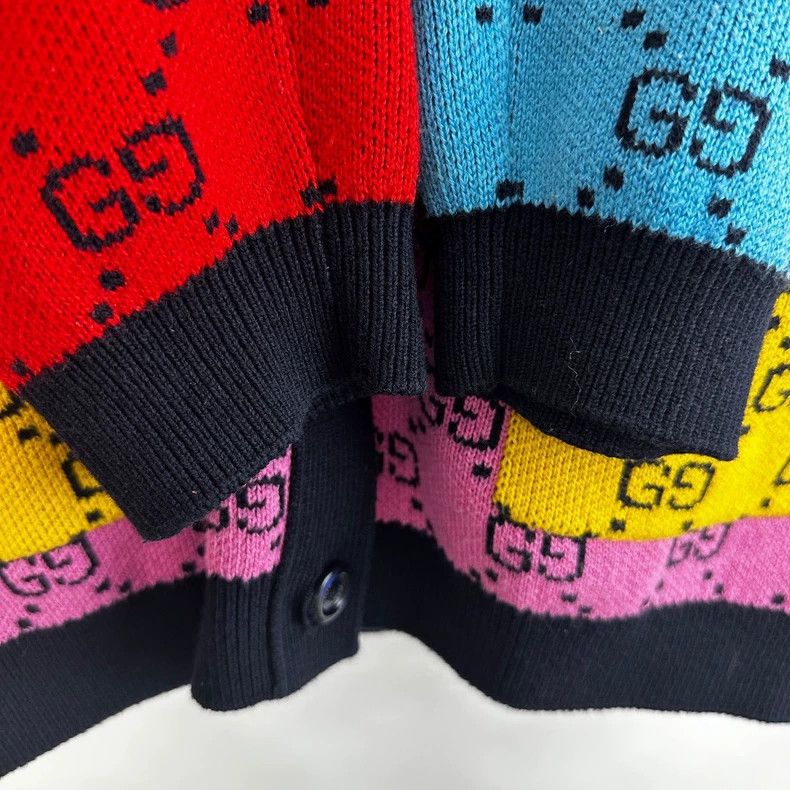 Gucci Gucci Full-print double G knitted sweater coat Size S / US 4 / IT 40 - 5 Thumbnail