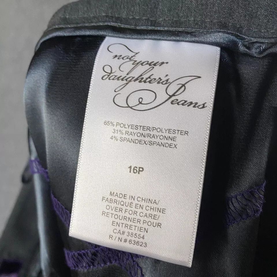 NYDJ NYDJ Pants Women's 16P Gray Trousers Straight Leg Adults Size 38" / US 16 / IT 52 - 7 Thumbnail