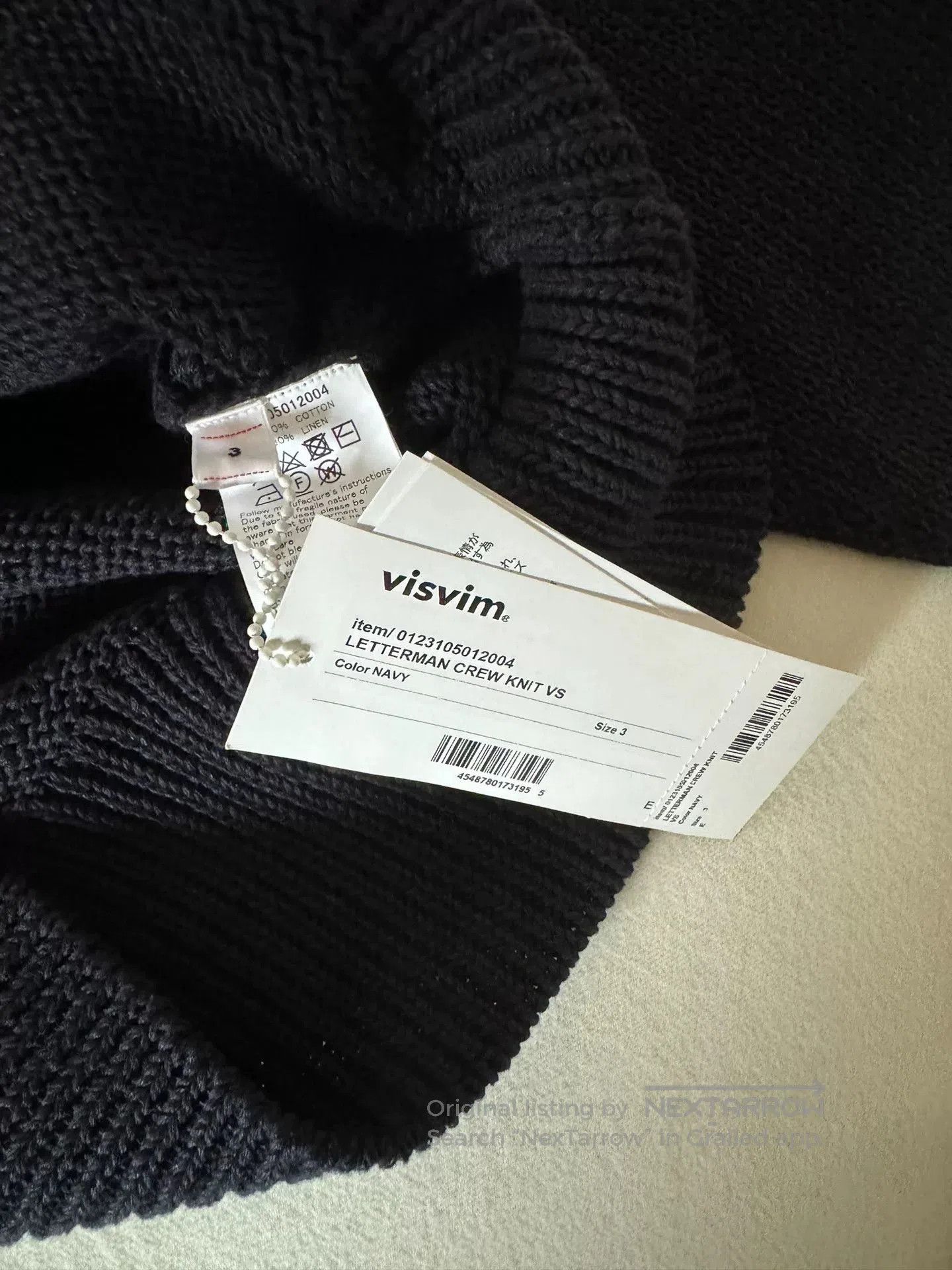 Visvim Visvim 23SS Letterman Crew Knit. Size US L / EU 52-54 / 3 - 5 Thumbnail